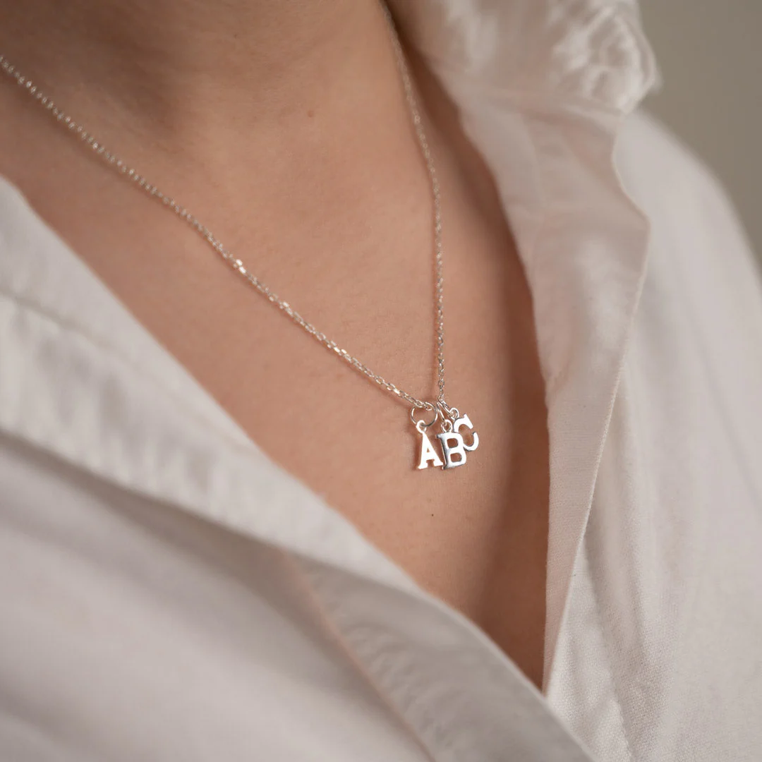LETTER SILVER PENDANT - Image 2