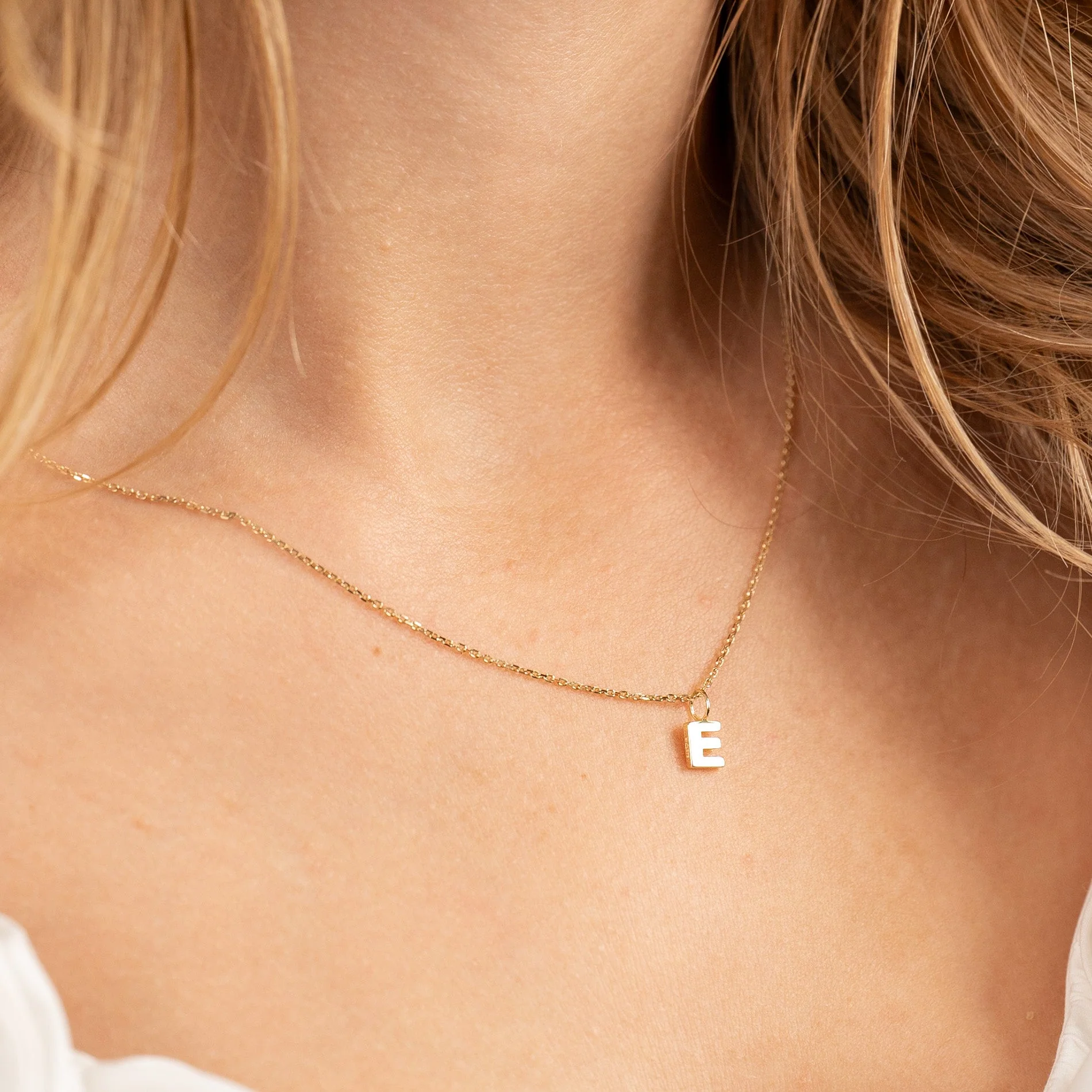 LETTER SOLID GOLD PENDANT - Image 11