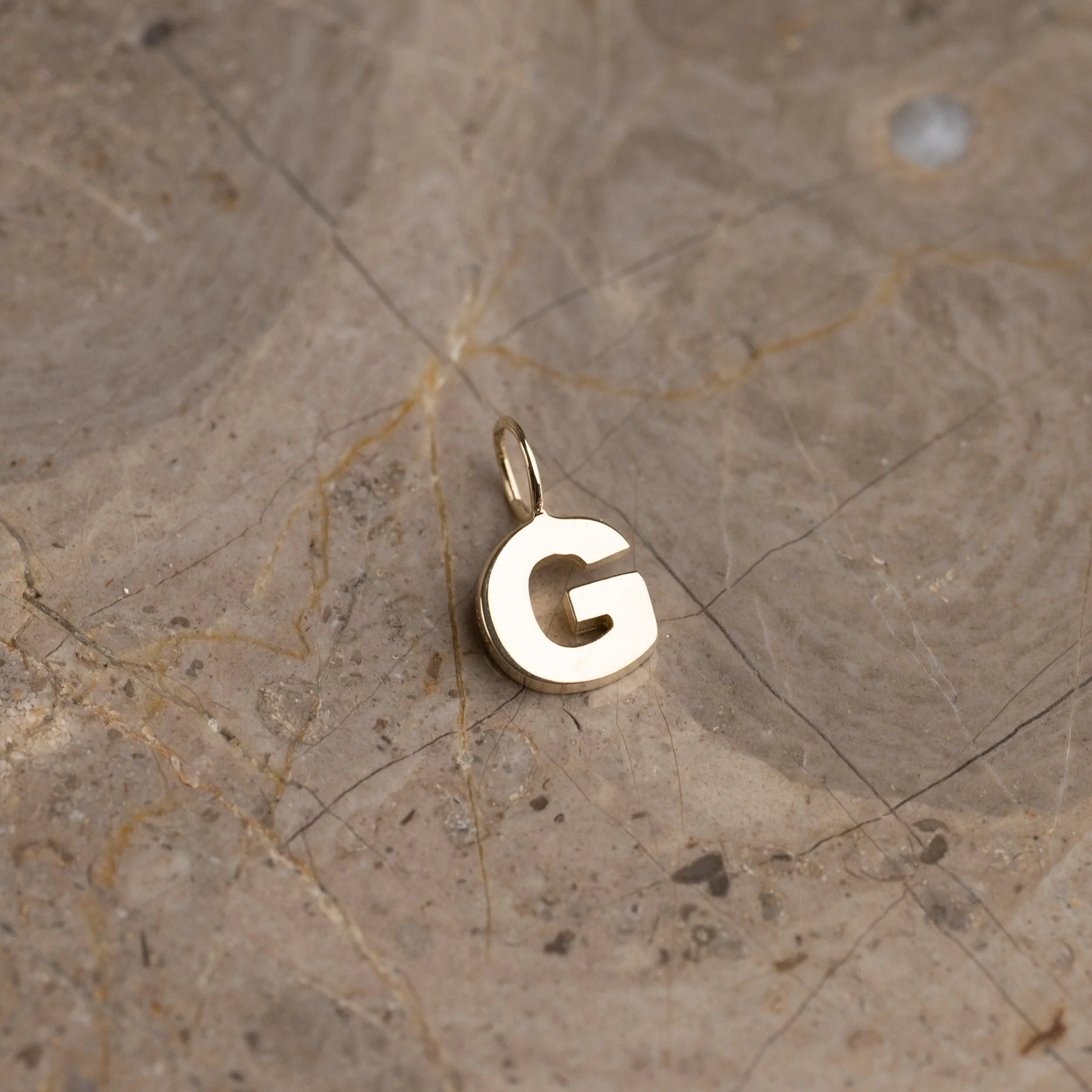 LETTER SOLID GOLD PENDANT - Image 14