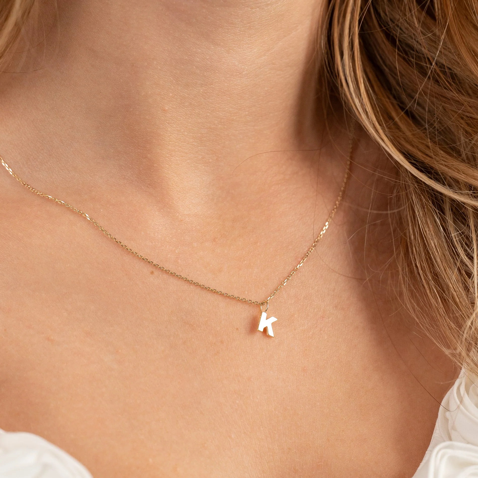 LETTER SOLID GOLD PENDANT - Image 23
