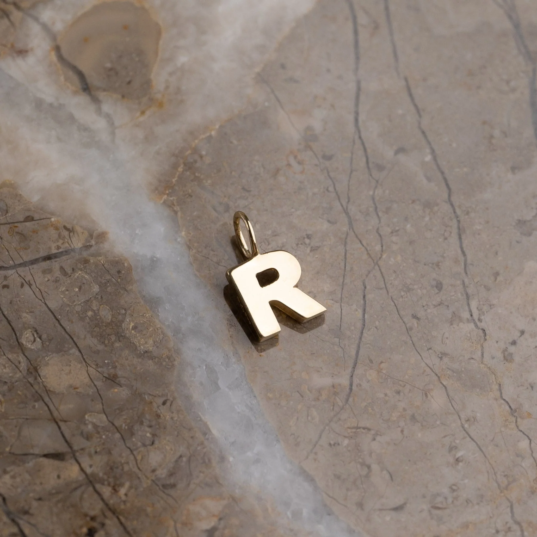 LETTER SOLID GOLD PENDANT - Image 36