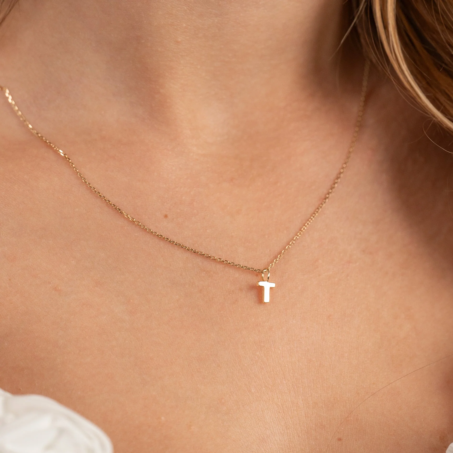 LETTER SOLID GOLD PENDANT - Image 41