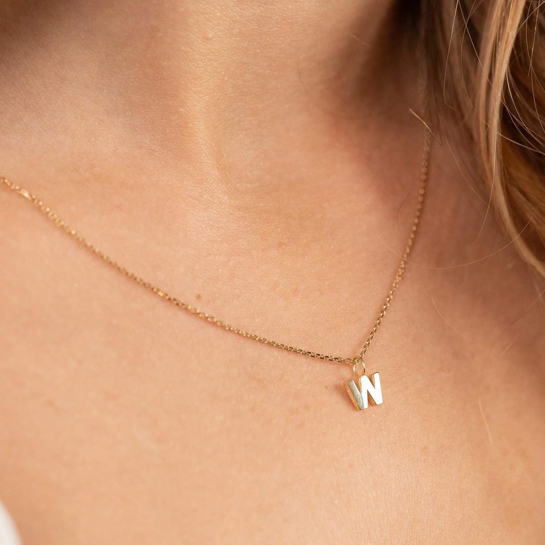 LETTER SOLID GOLD PENDANT - Image 47