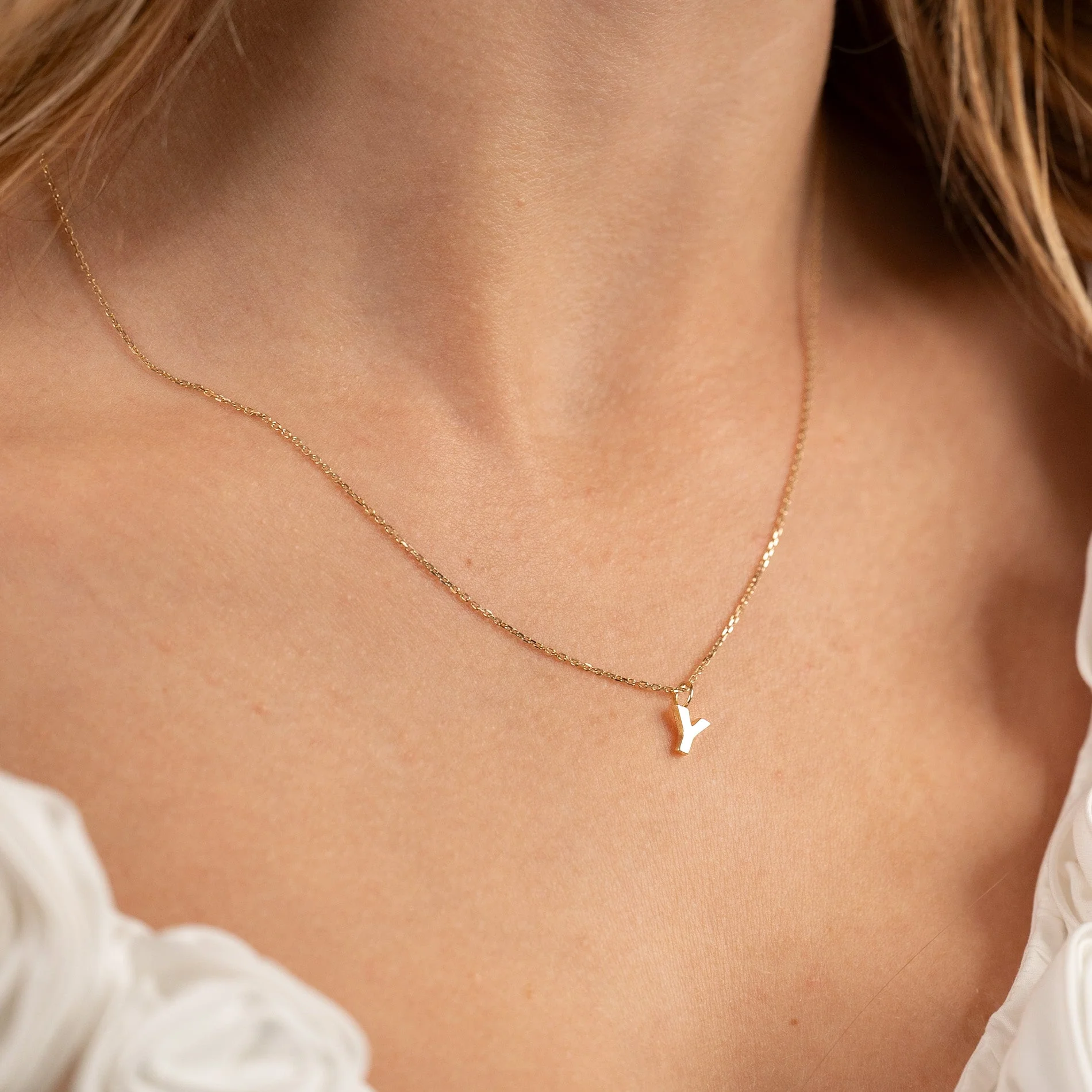 LETTER SOLID GOLD PENDANT - Image 51