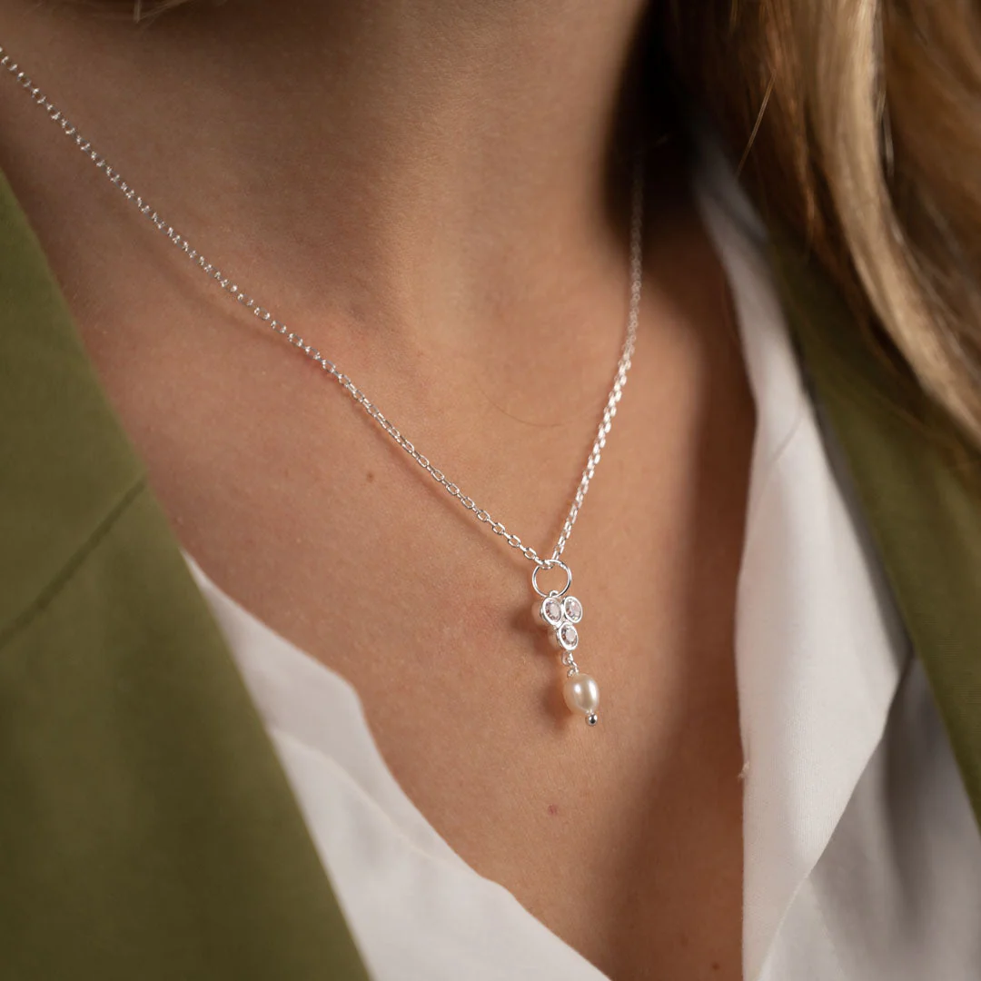 LOUISE PEARL SILVER PENDANT - Image 5