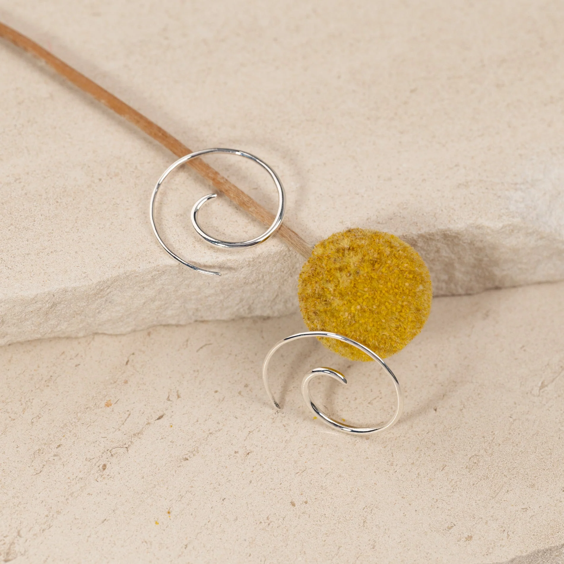 MARTINA SILVER CREOL EARRING - Image 5