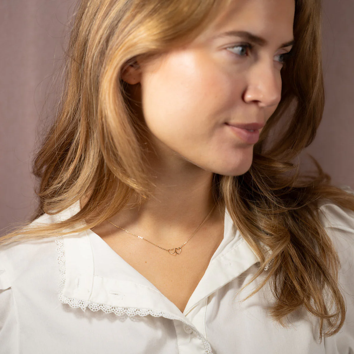 MILA SOLID GOLD NECKLACE - Image 7