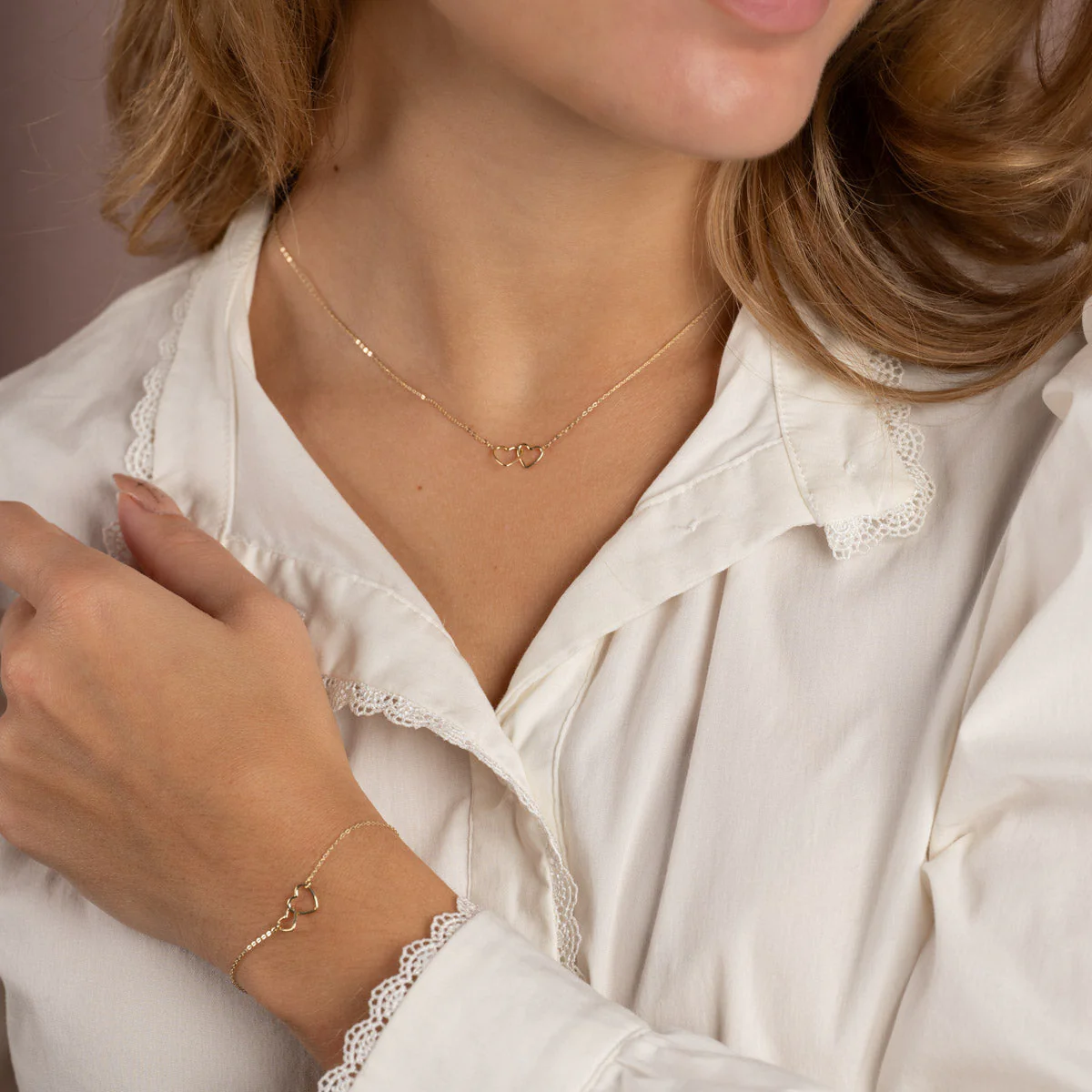 MILA SOLID GOLD NECKLACE - Image 9