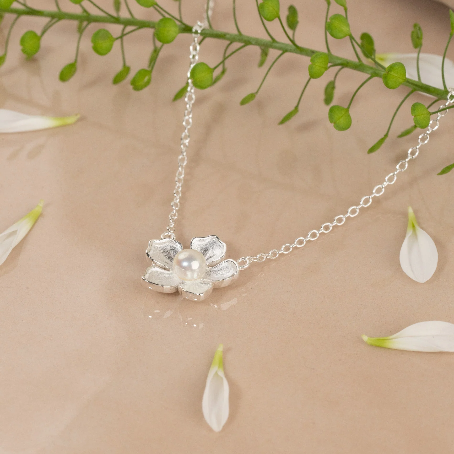 MONA PEARL SILVER CHAIN - Image 7