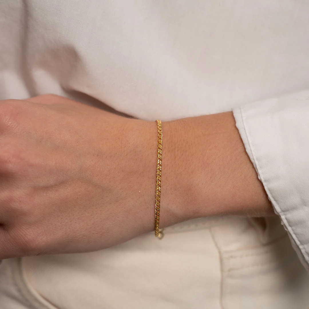 MYNTE SOLID GOLD BRACELET - Image 3