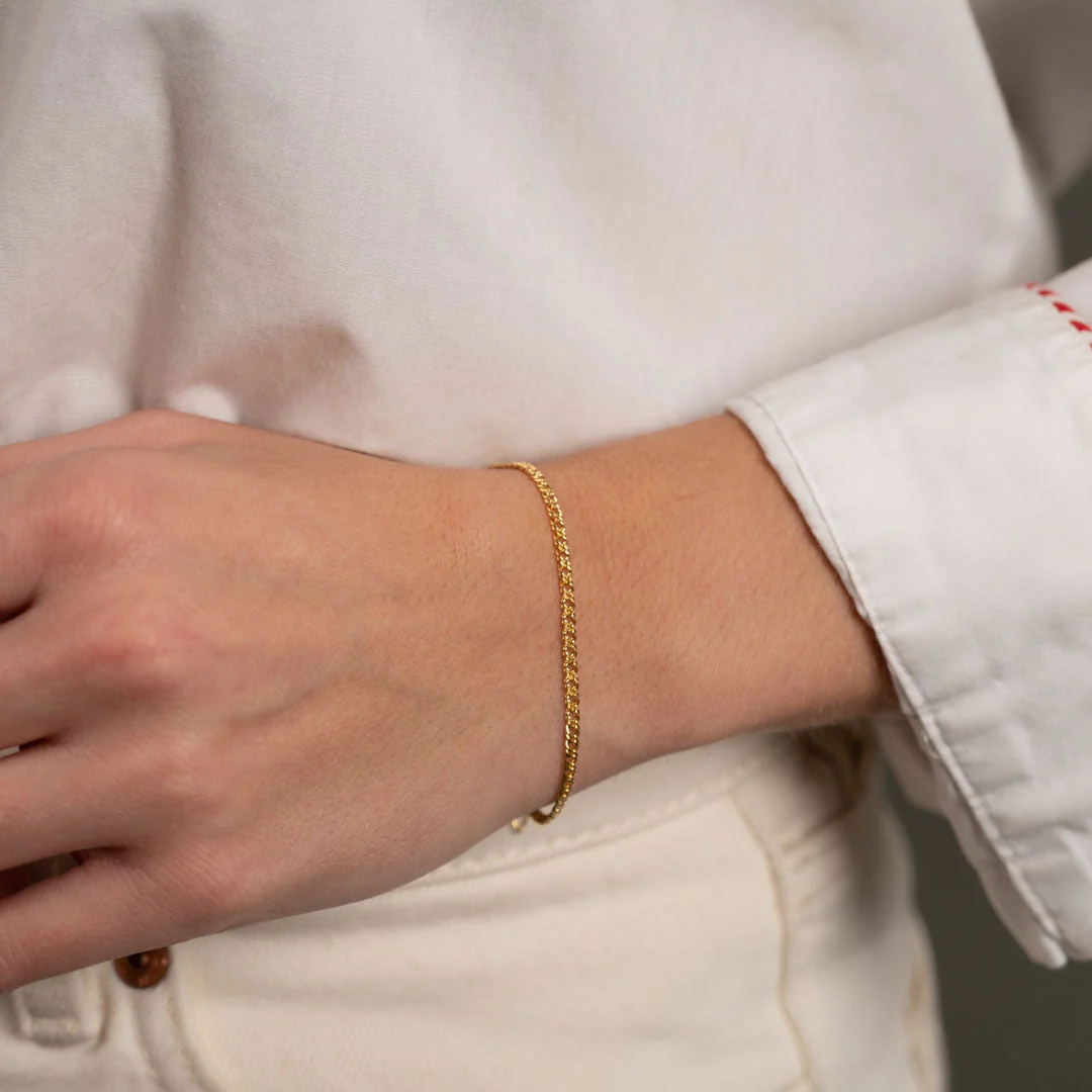MYNTE SOLID GOLD BRACELET - Image 5