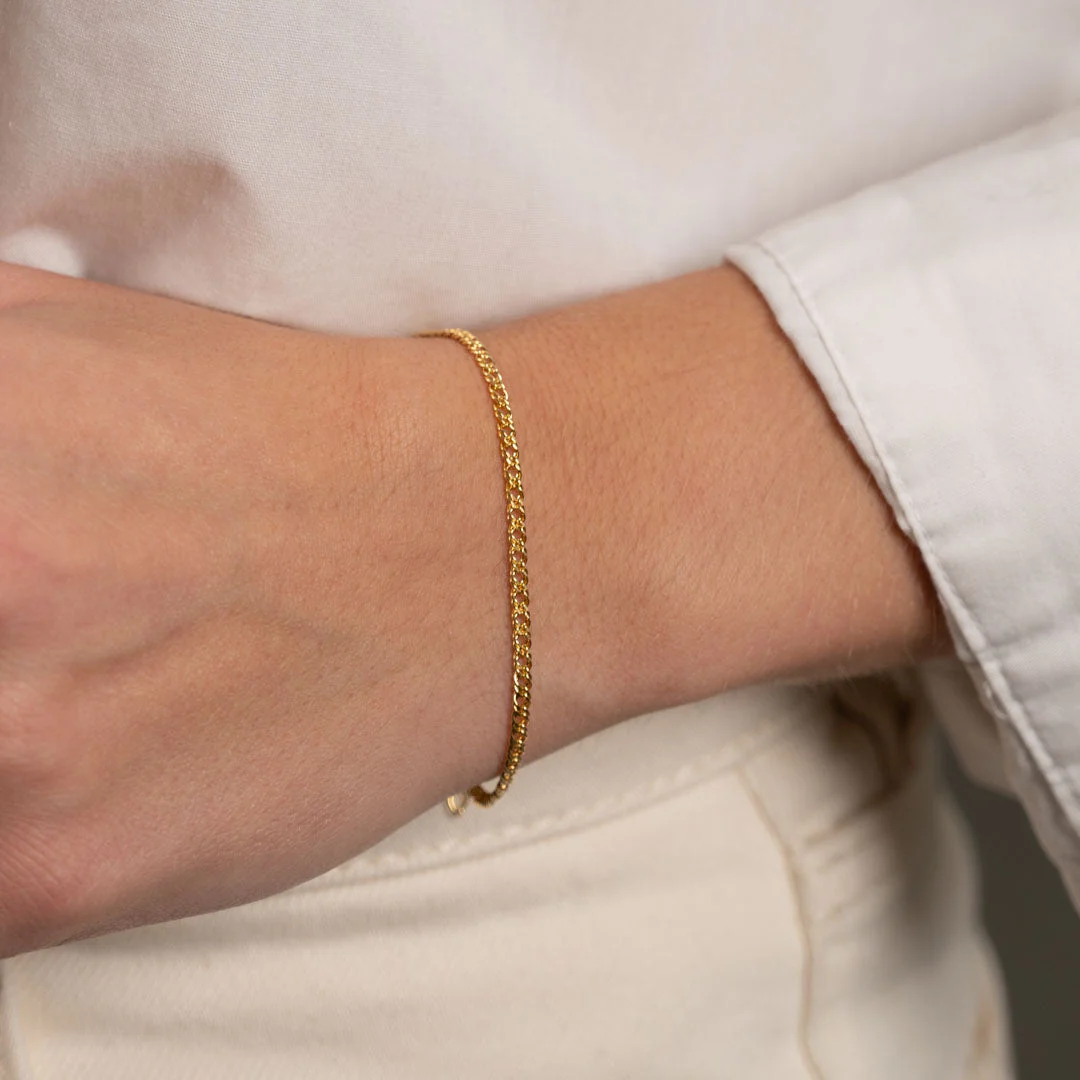 MYNTE SOLID GOLD BRACELET - Image 8
