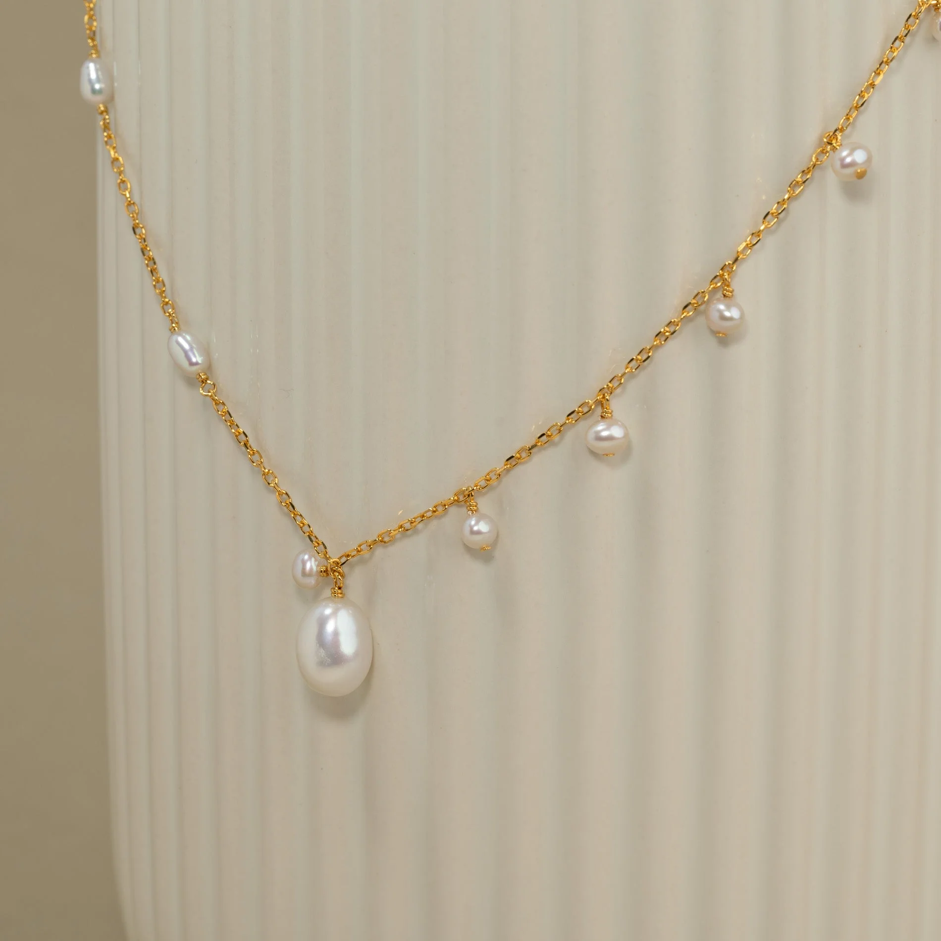 NANNA PEARL GOLDEN NECKLACE - Image 6