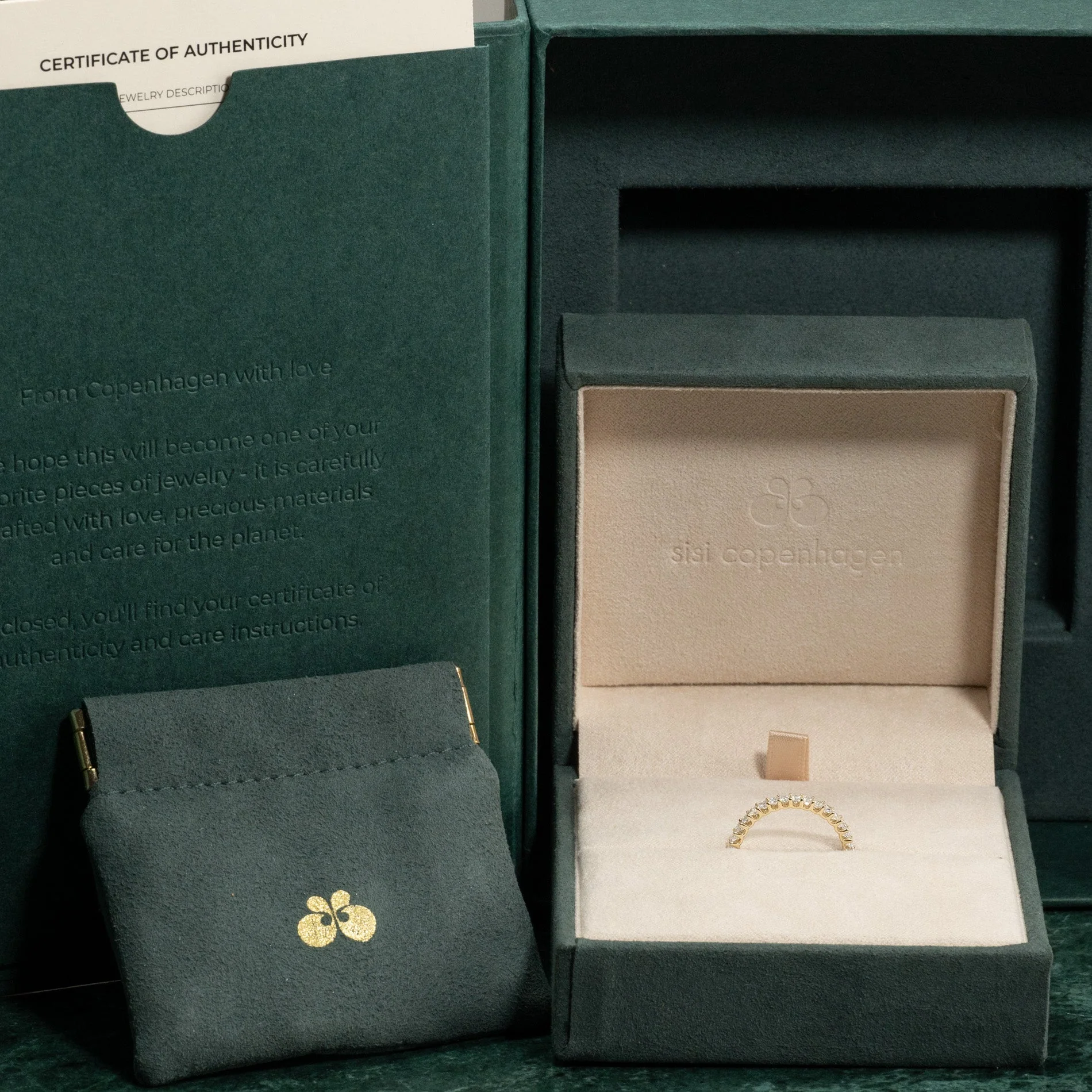 PRINCESS-CUT HALF-ALLIANCE LAB-DIAMOND RING 0.5ct - YG - Image 14