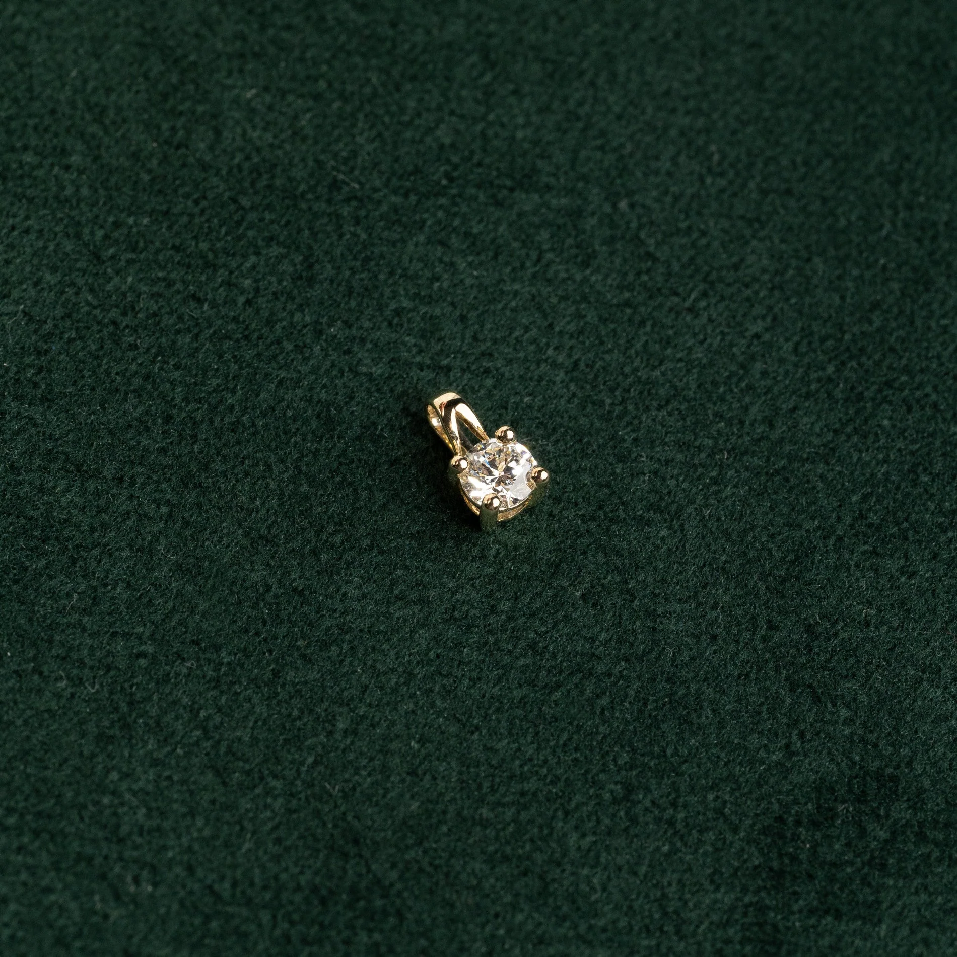 PRONG SOLITAIRE DIAMOND PENDANT - Image 7