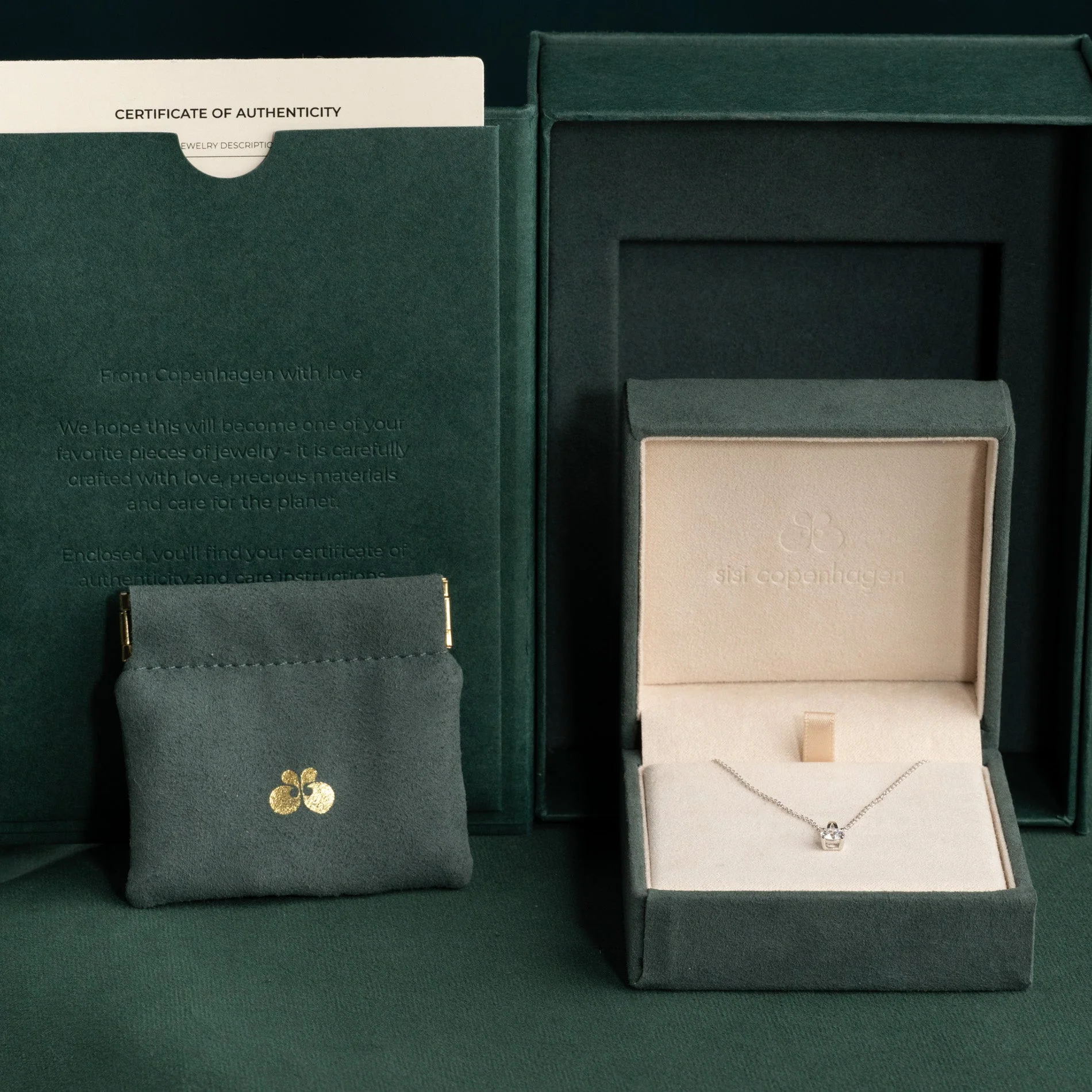PRONG SOLITAIRE LAB-DIAMOND PENDANT - 0.5ct - WG - Image 13