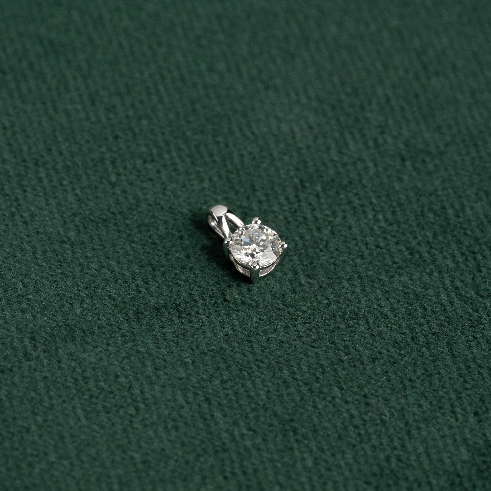 PRONG SOLITAIRE DIAMOND PENDANT - Image 3