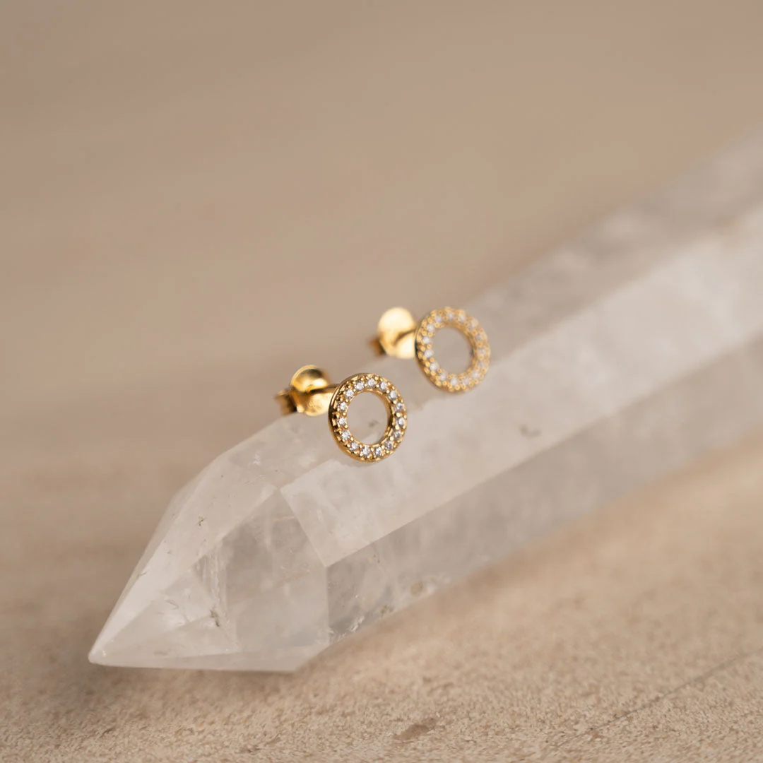 ROBERTA CRYSTAL GOLDEN EARRING - Image 2