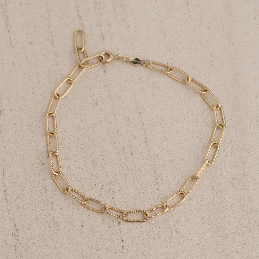 ROXANNE SOLID GOLD BRACELET - Image 4