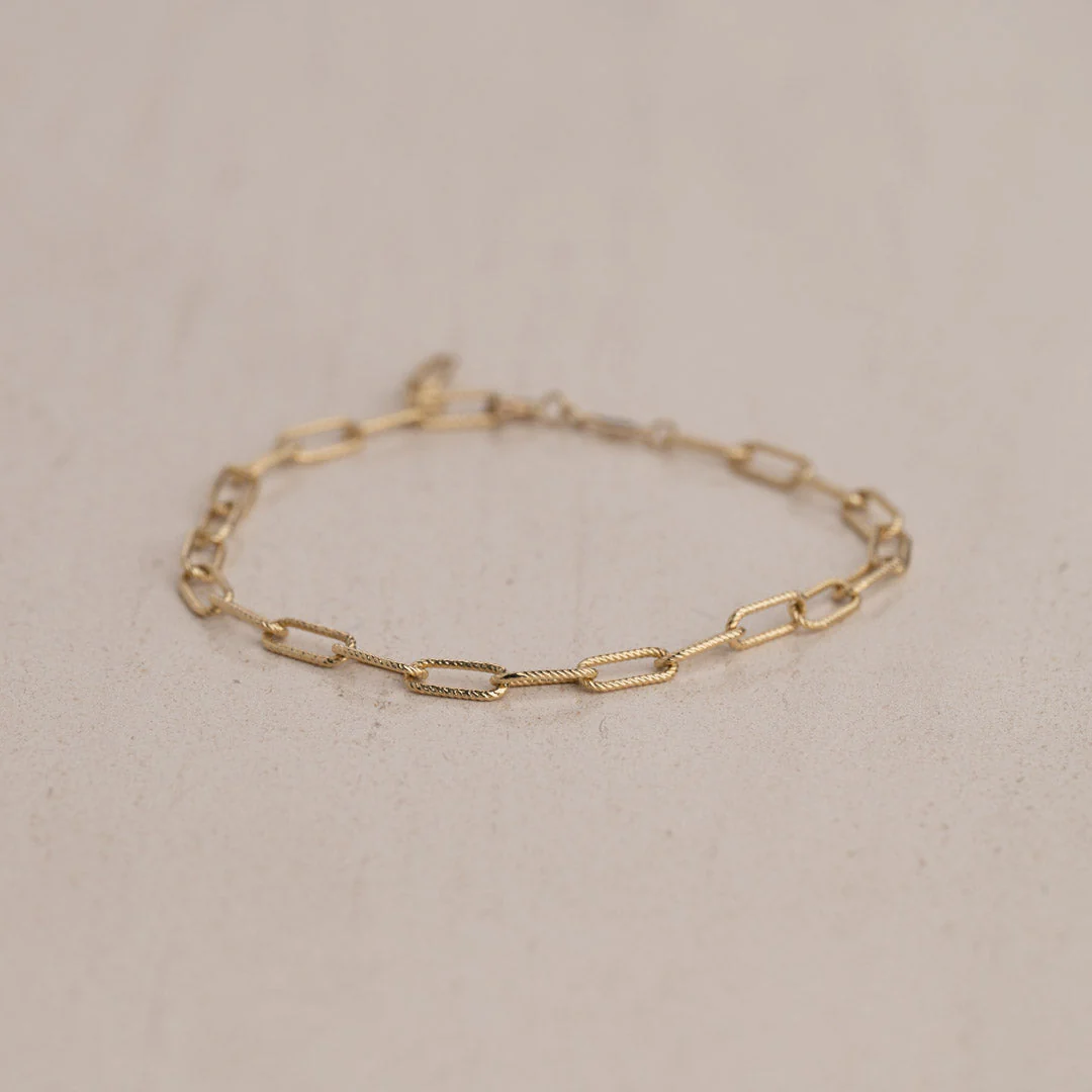 ROXANNE SOLID GOLD BRACELET - Image 7