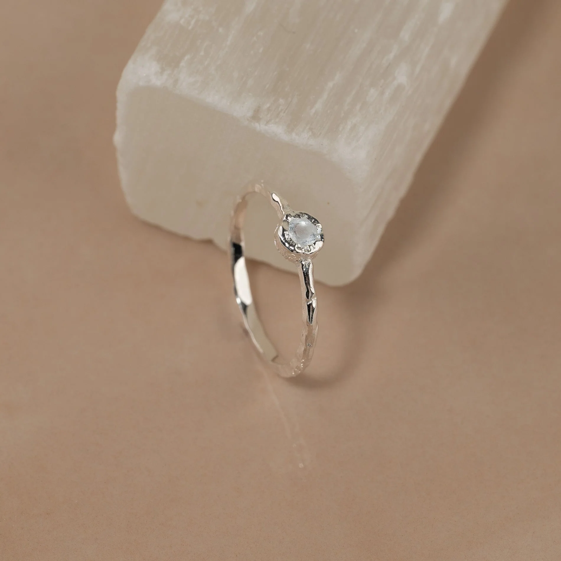 SELENE MOONSTONE SILVER RING - Image 5