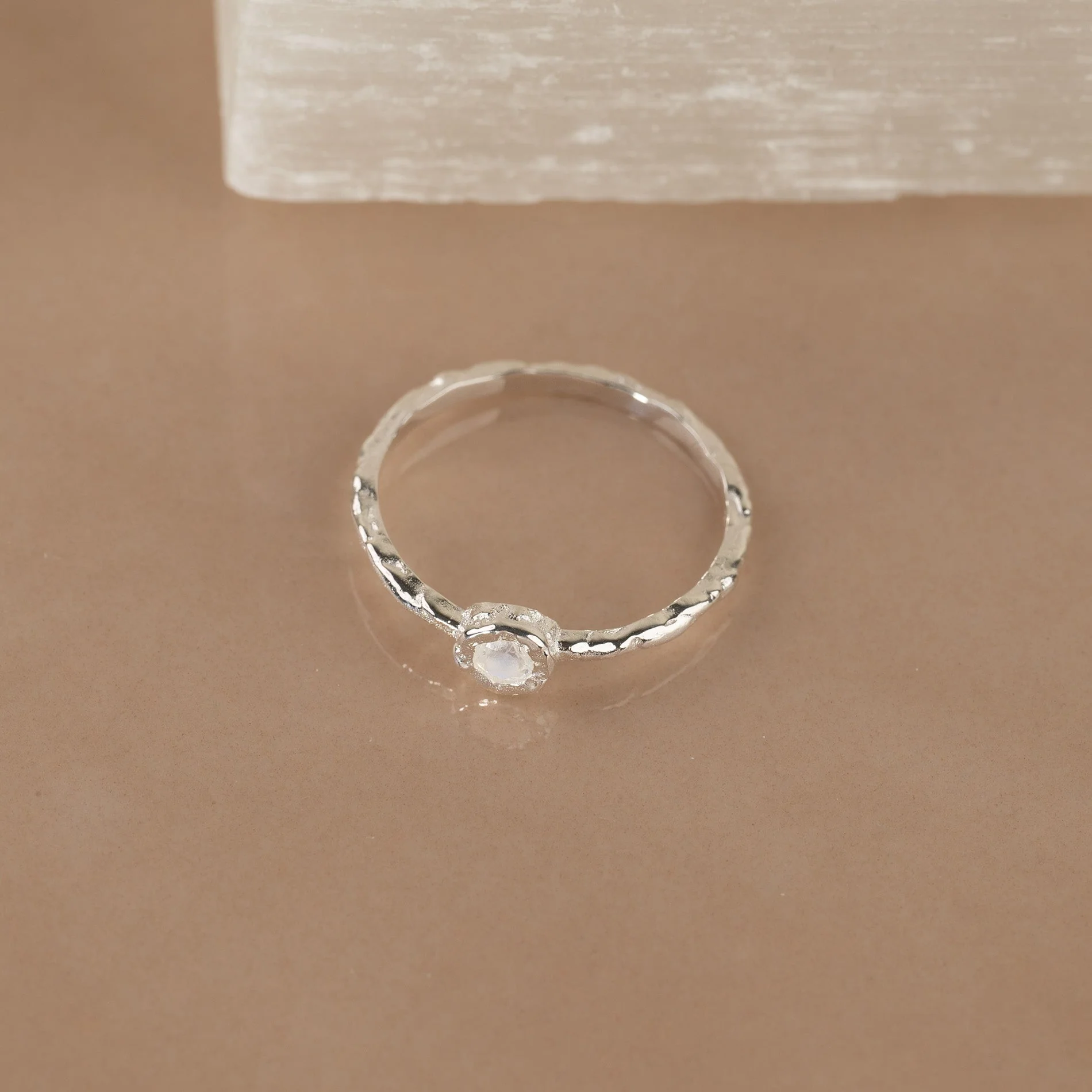 SELENE MOONSTONE SILVER RING - Image 7