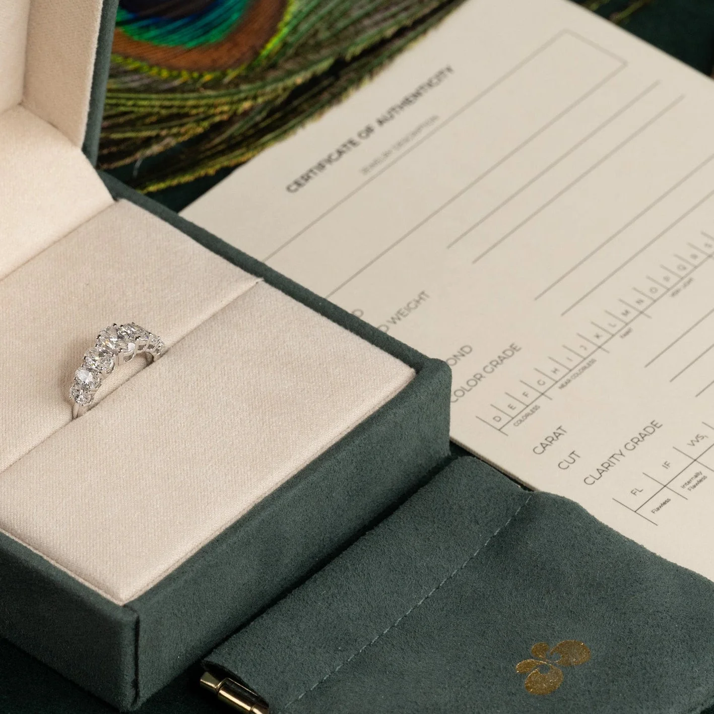 SEVEN-STONE OVAL-CUT LAB-DIAMOND RING - 2.0ct - WG - Image 6