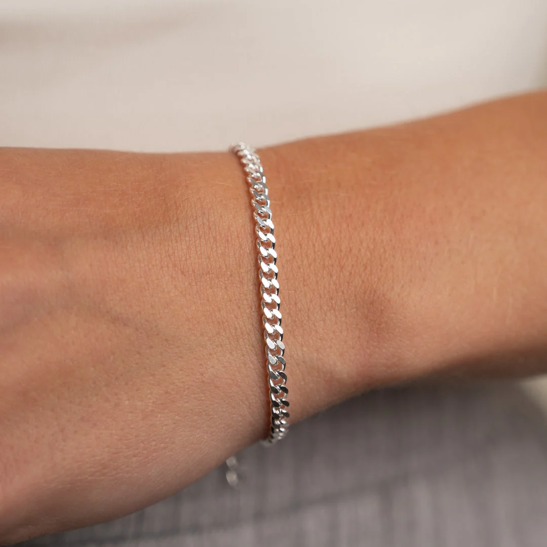 SIA MEDIUM PANZER SILVER BRACELET - Image 3