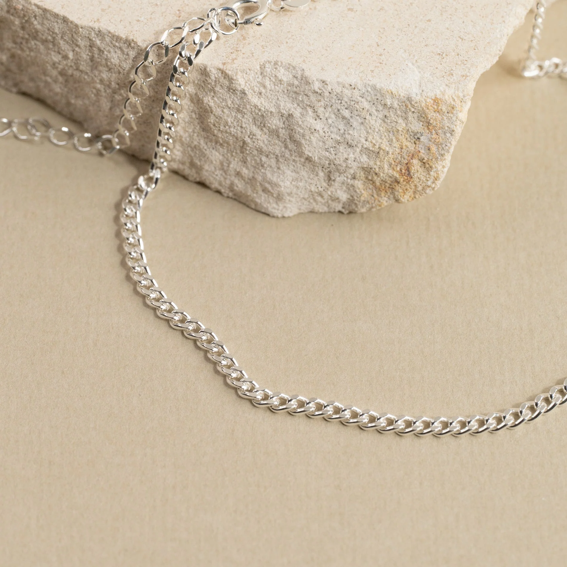 SIA SMALL PANZER SILVER ANKLET - Image 4