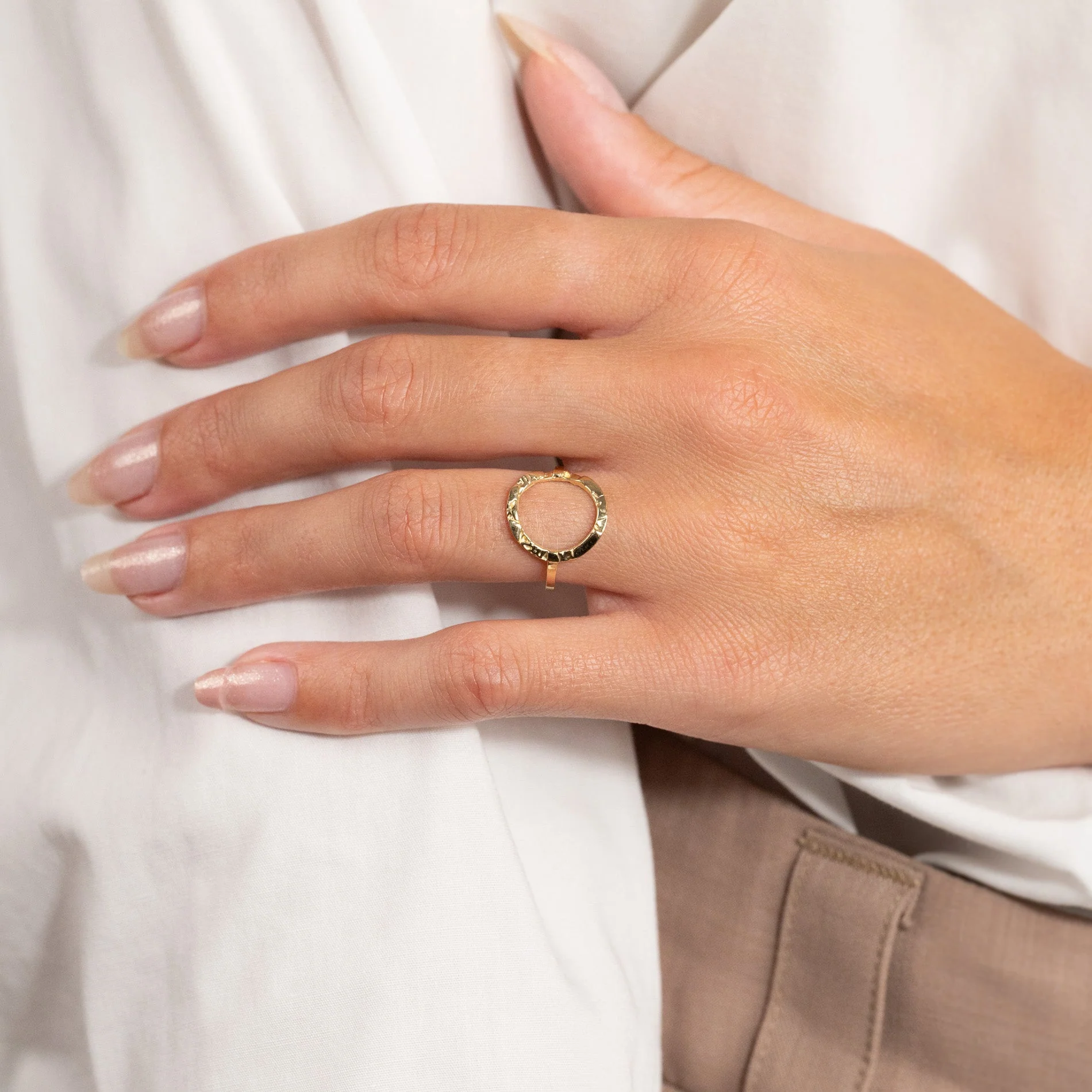 SIERRA SOLID GOLD RING - Image 6