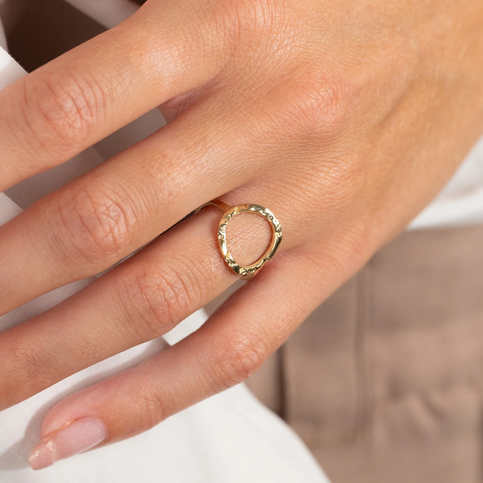 SIERRA SOLID GOLD RING - Image 8