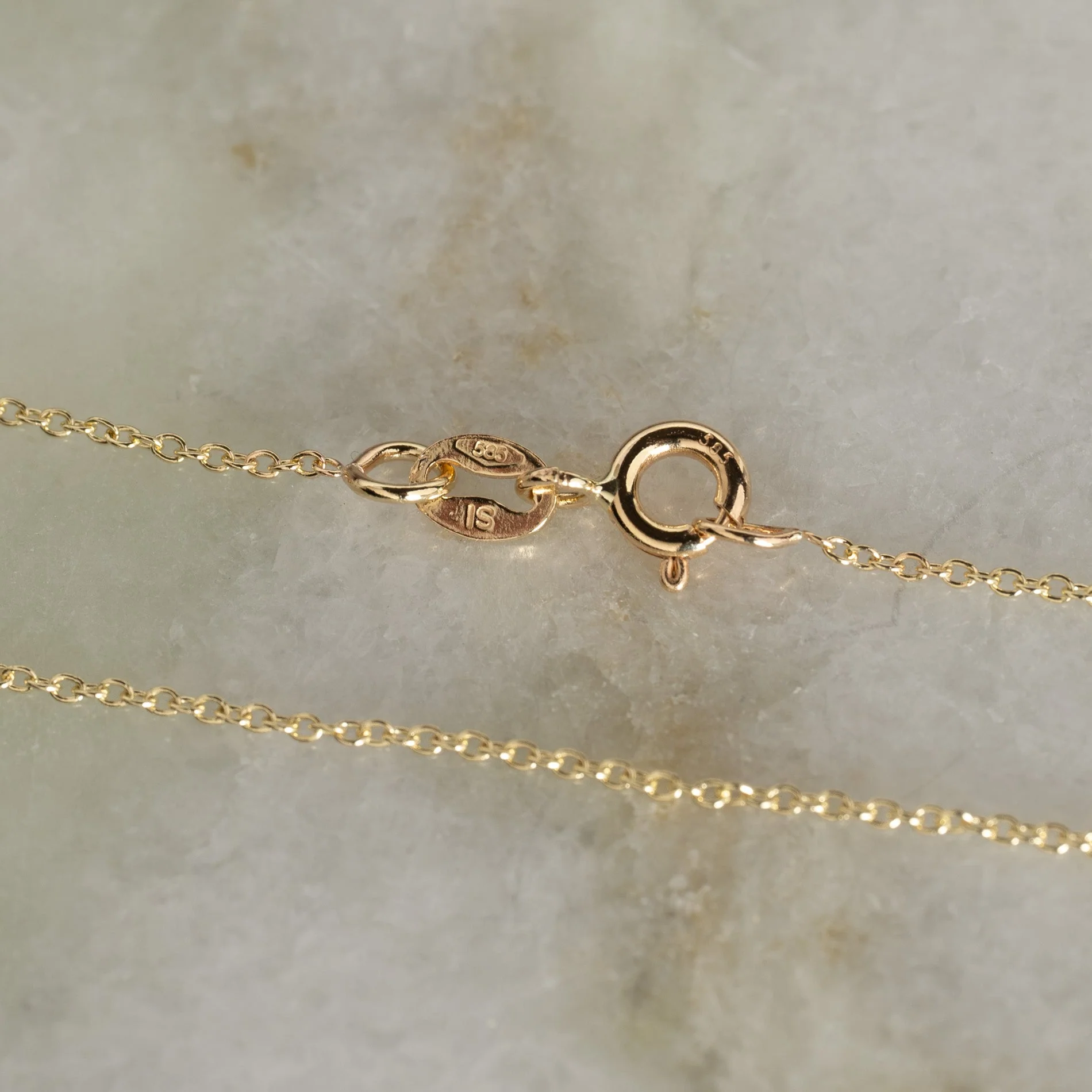 SIMPLE LINK SOLID GOLD CHAIN - 14KT YG - Image 6