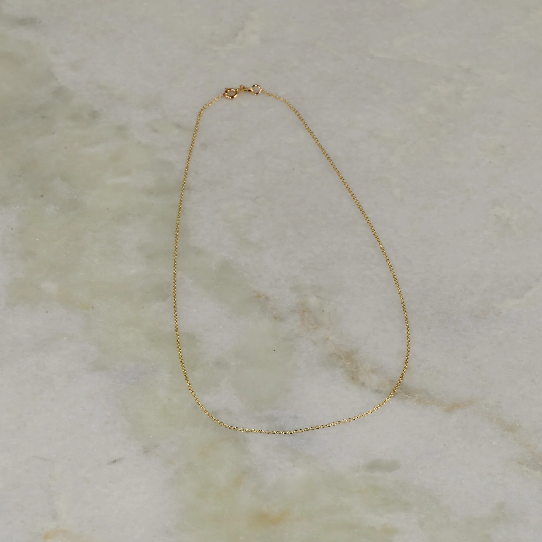 SIMPLE LINK SOLID GOLD CHAIN - 14KT YG - Image 8