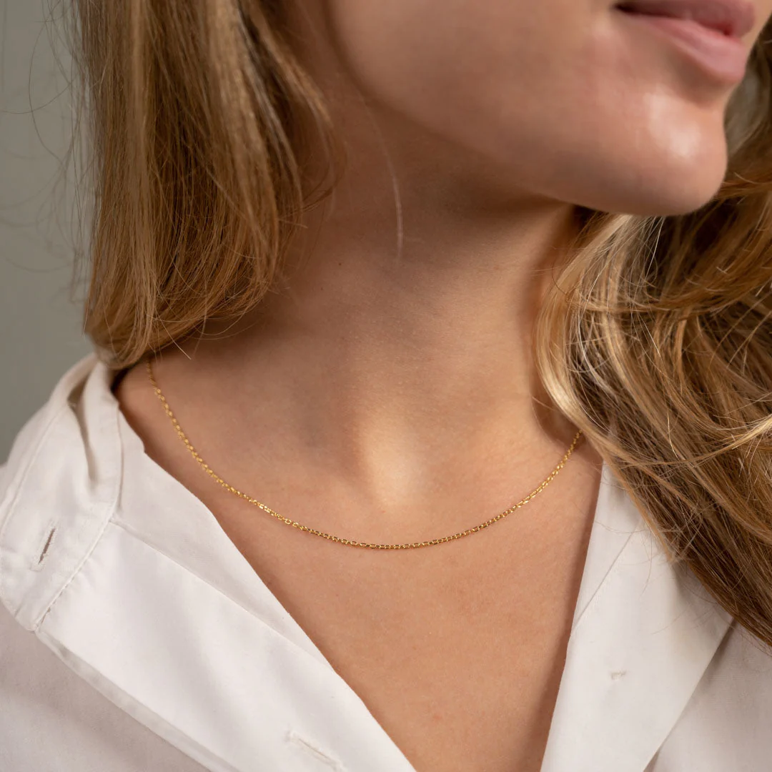 SIMPLE LINK SOLID GOLD CHAIN - Image 3