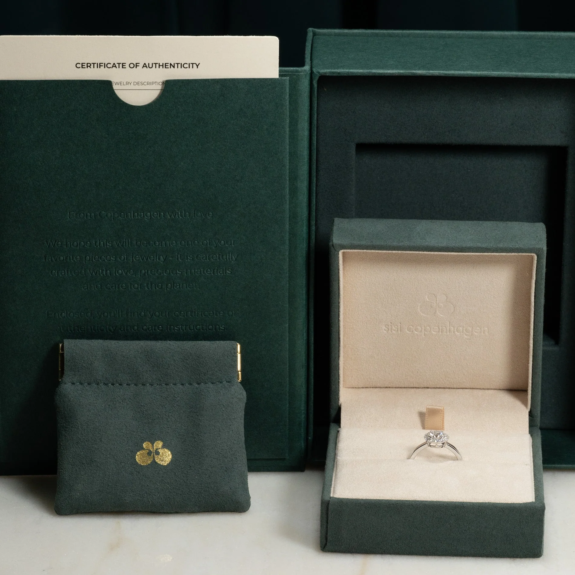 SIMPLE ROUND HALO LAB-DIAMOND RING - 1.0ct - WG - Image 13