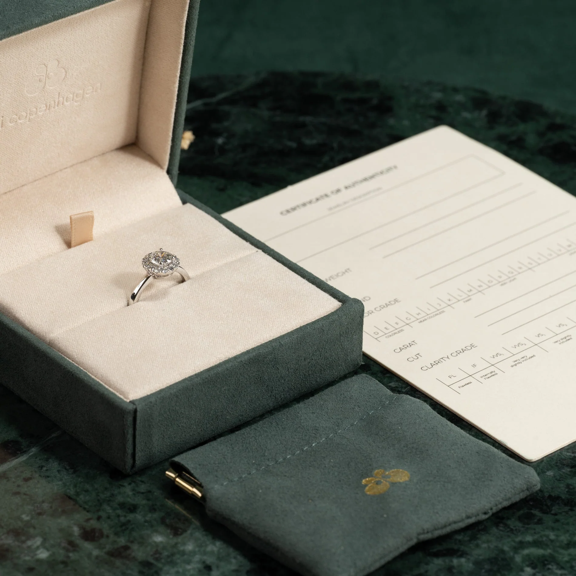 SIMPLE ROUND HALO LAB-DIAMOND RING - 1.25ct - WG - Image 12