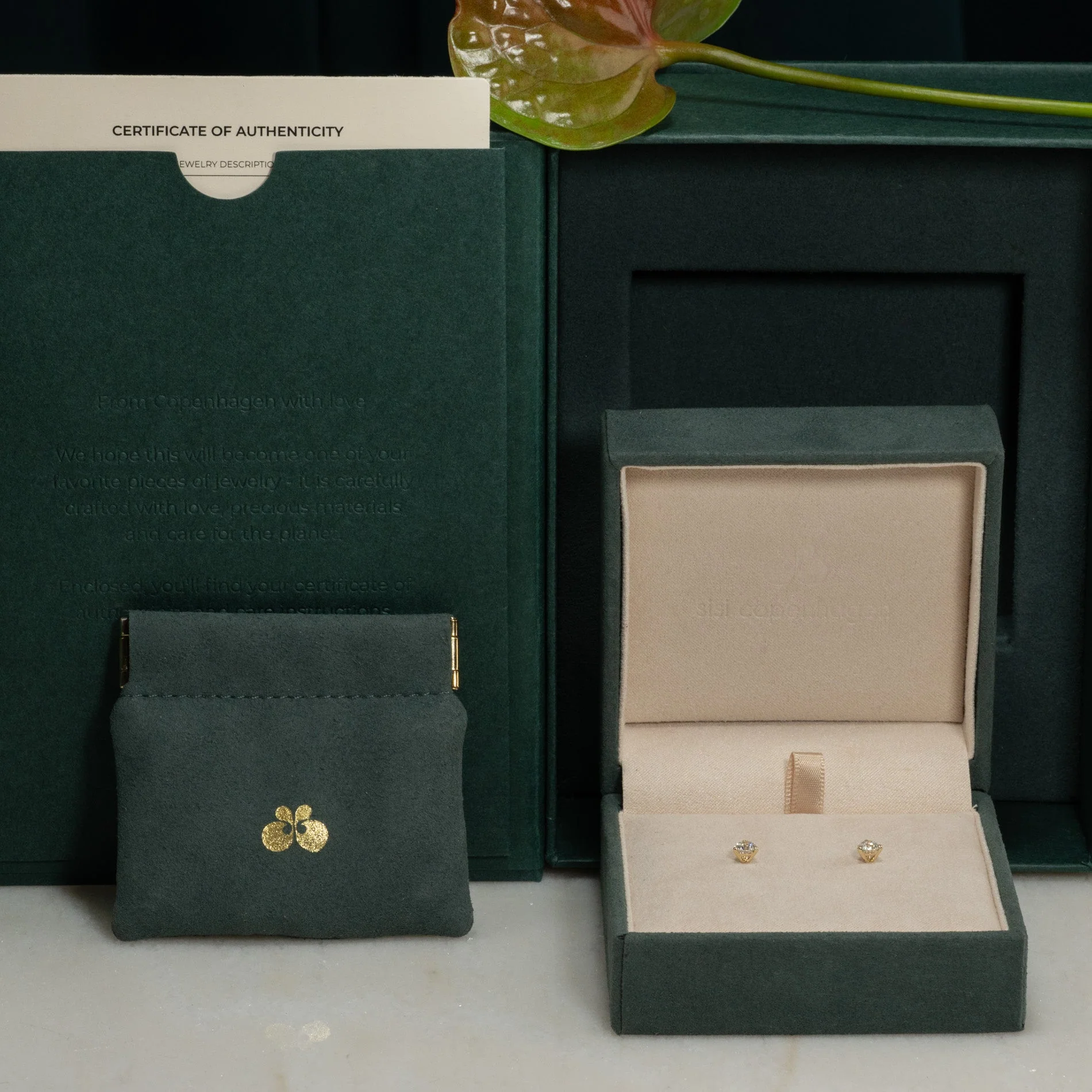 SIMPLE LAB-DIAMOND STUD EARRING - 0.75ct - YG - Image 12