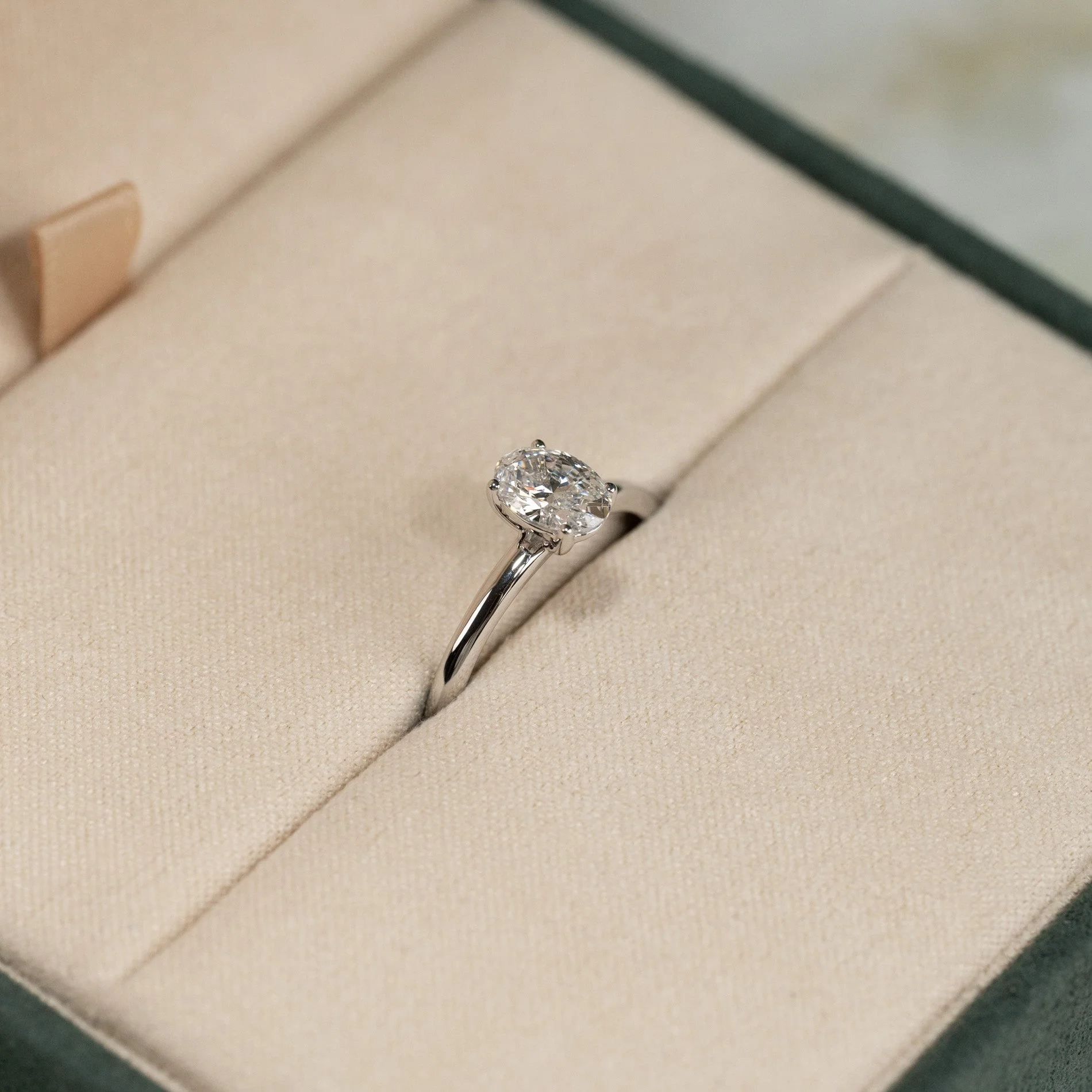 SOLITAIRE OVAL-CUT DIAMOND RING - Image 9