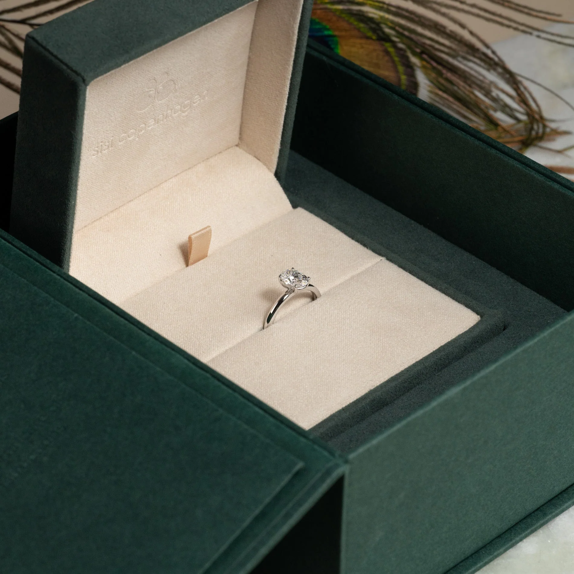 SOLITAIRE OVAL-CUT LAB-DIAMOND RING - 1.0ct - WG - Image 10