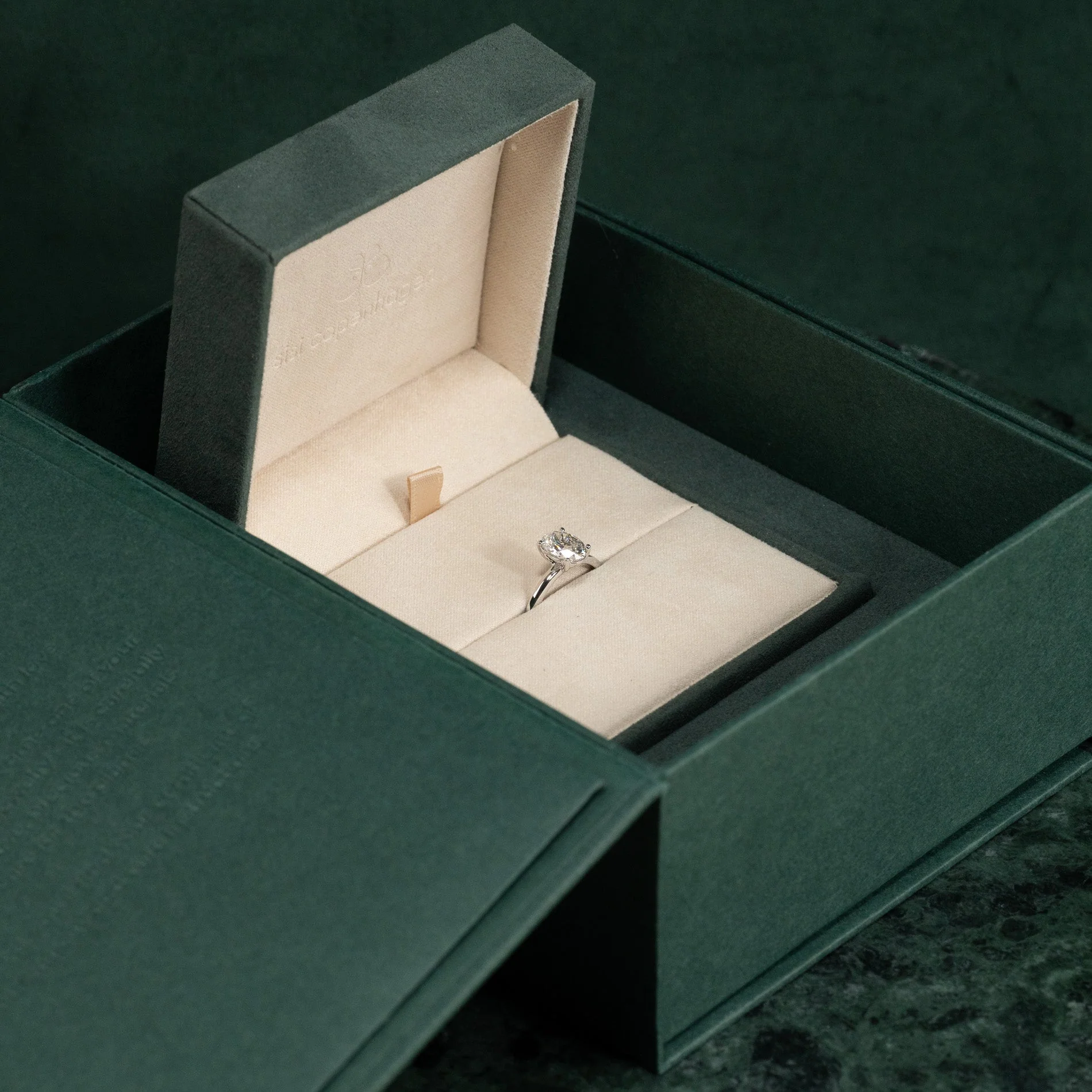 SOLITAIRE OVAL-CUT LAB-DIAMOND RING - 1.5ct - WG - Image 12