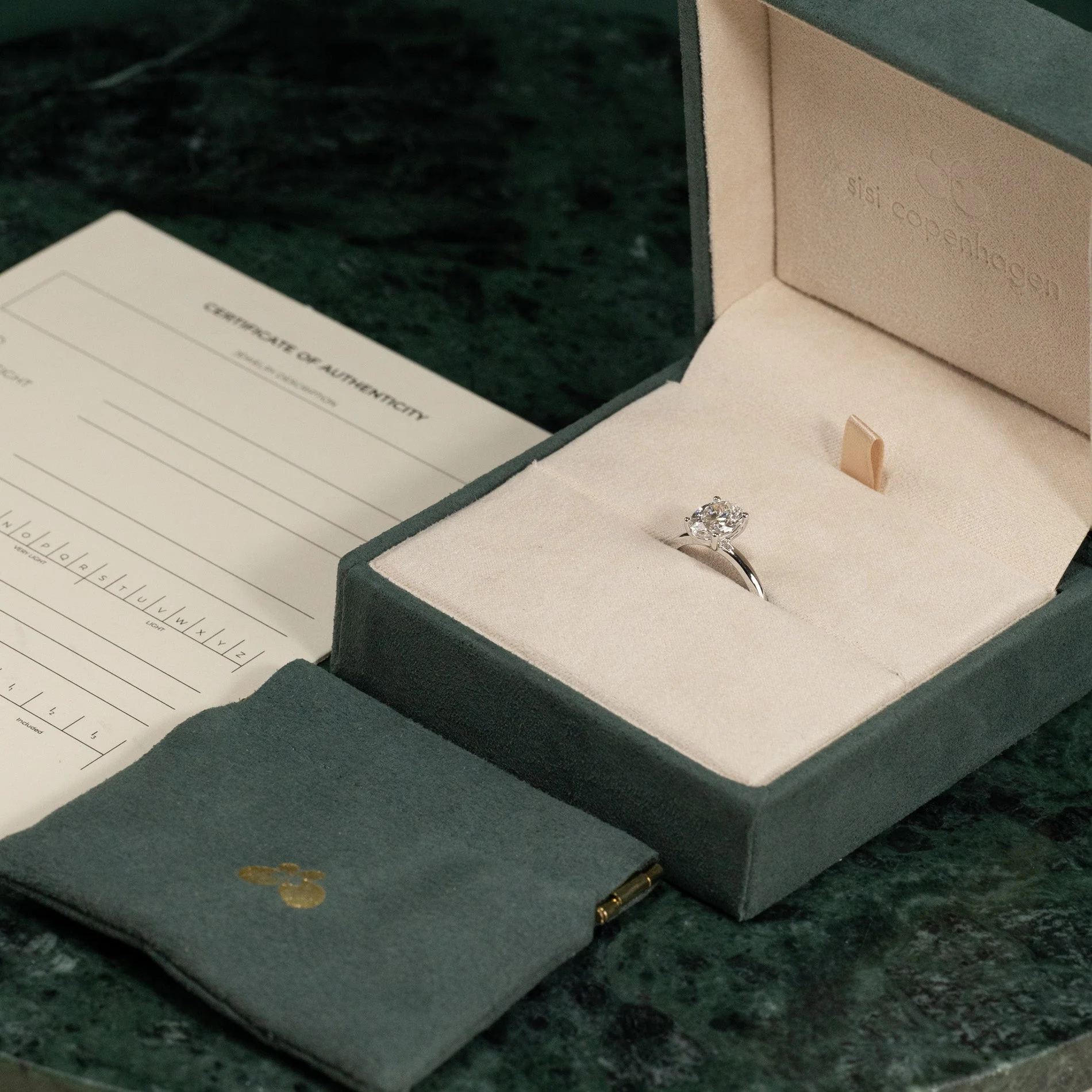 SOLITAIRE OVAL-CUT LAB-DIAMOND RING - 1.5ct - WG - Image 8