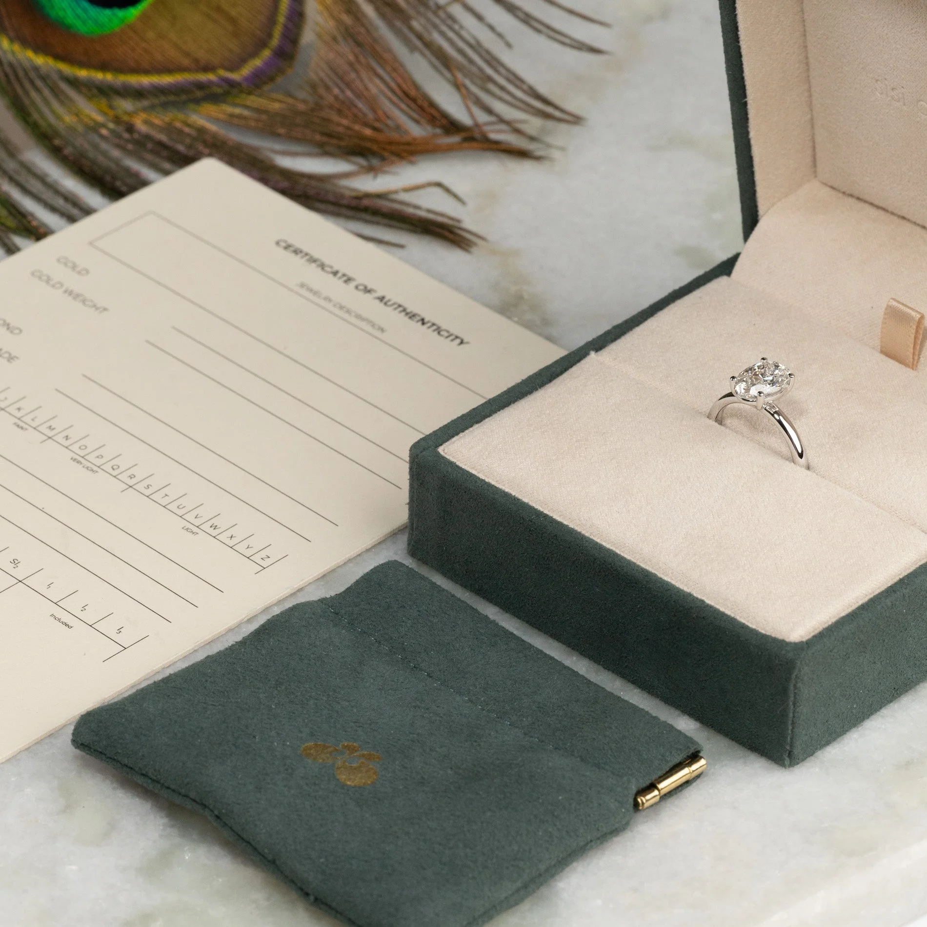 SOLITAIRE OVAL-CUT LAB-DIAMOND RING - 2.0ct - WG - Image 11