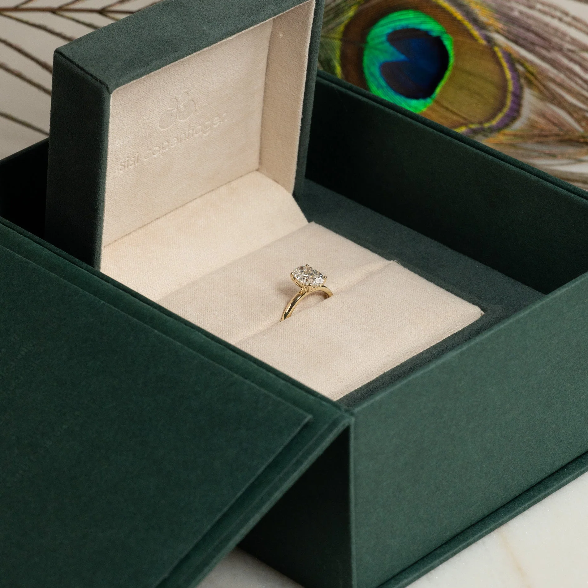 SOLITAIRE OVAL-CUT LAB-DIAMOND RING - 2.0ct - YG - Image 11