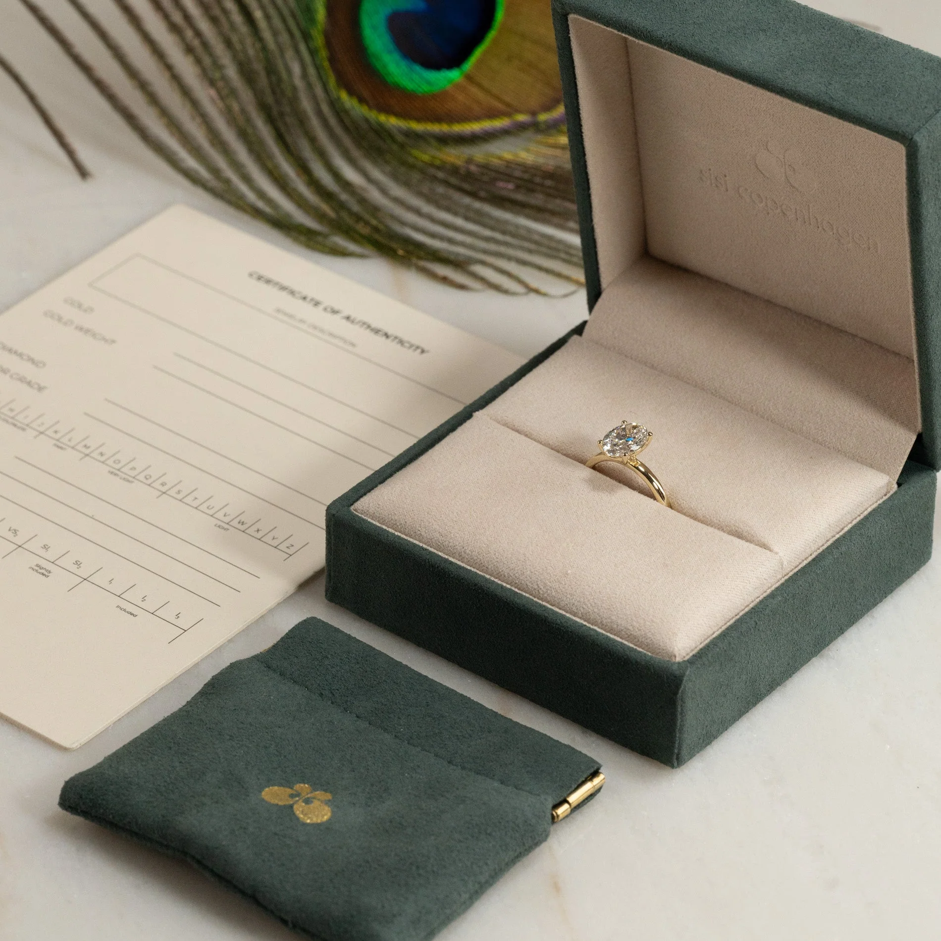 SOLITAIRE OVAL-CUT LAB-DIAMOND RING - 2.0ct - YG - Image 16