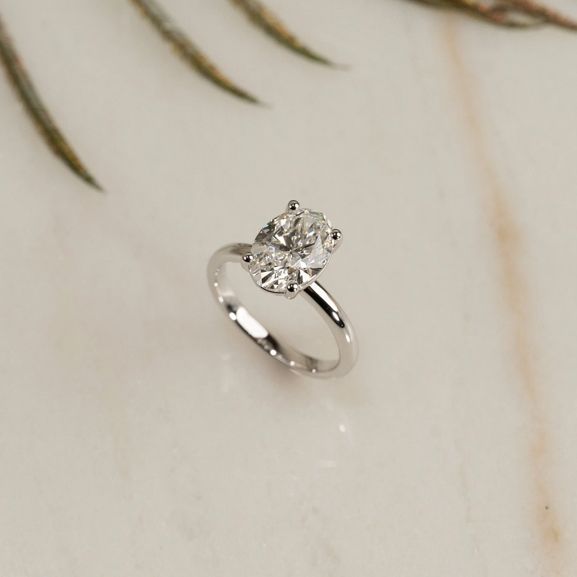 SOLITAIRE OVAL-CUT DIAMOND RING - Image 13