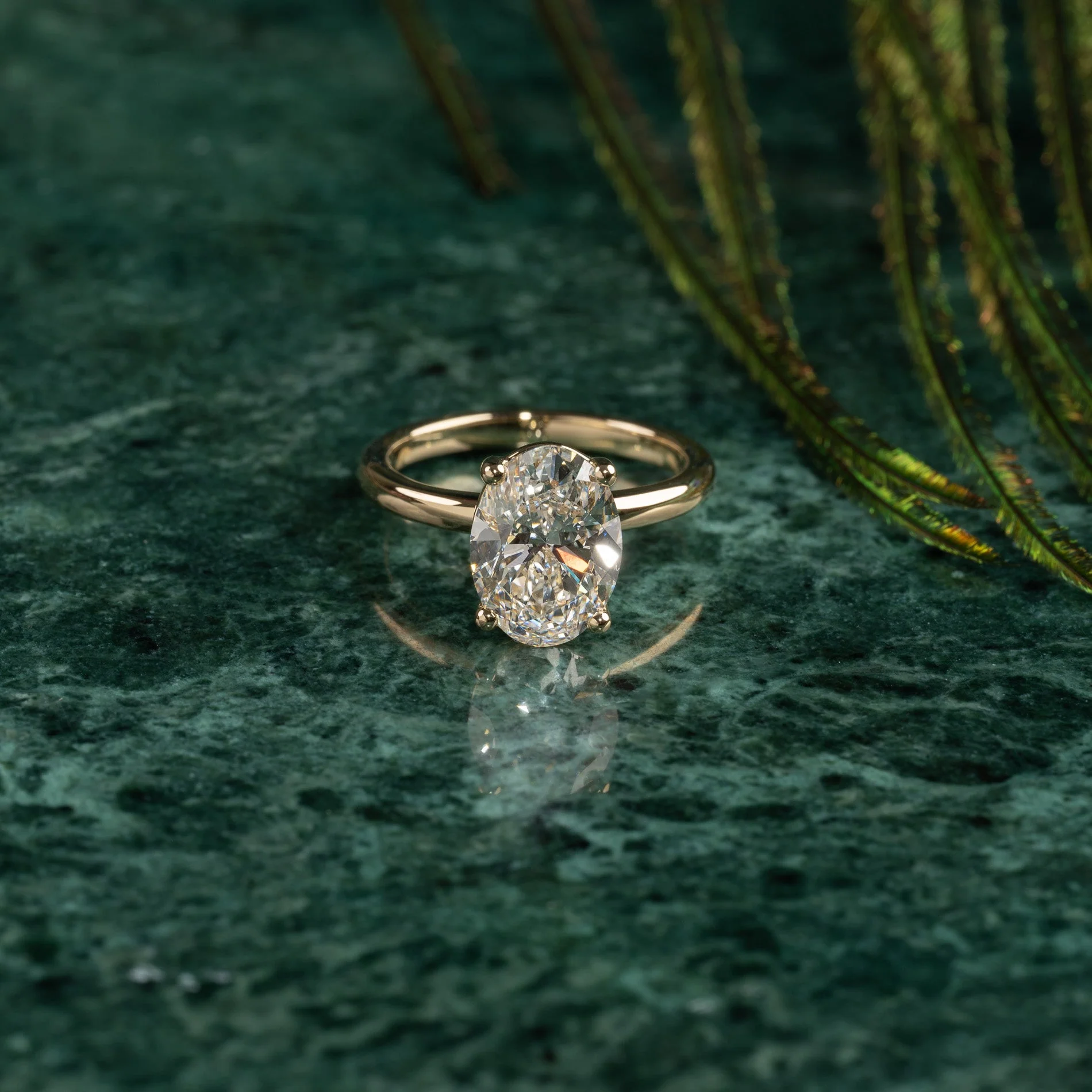 SOLITAIRE OVAL-CUT DIAMOND RING - Image 11