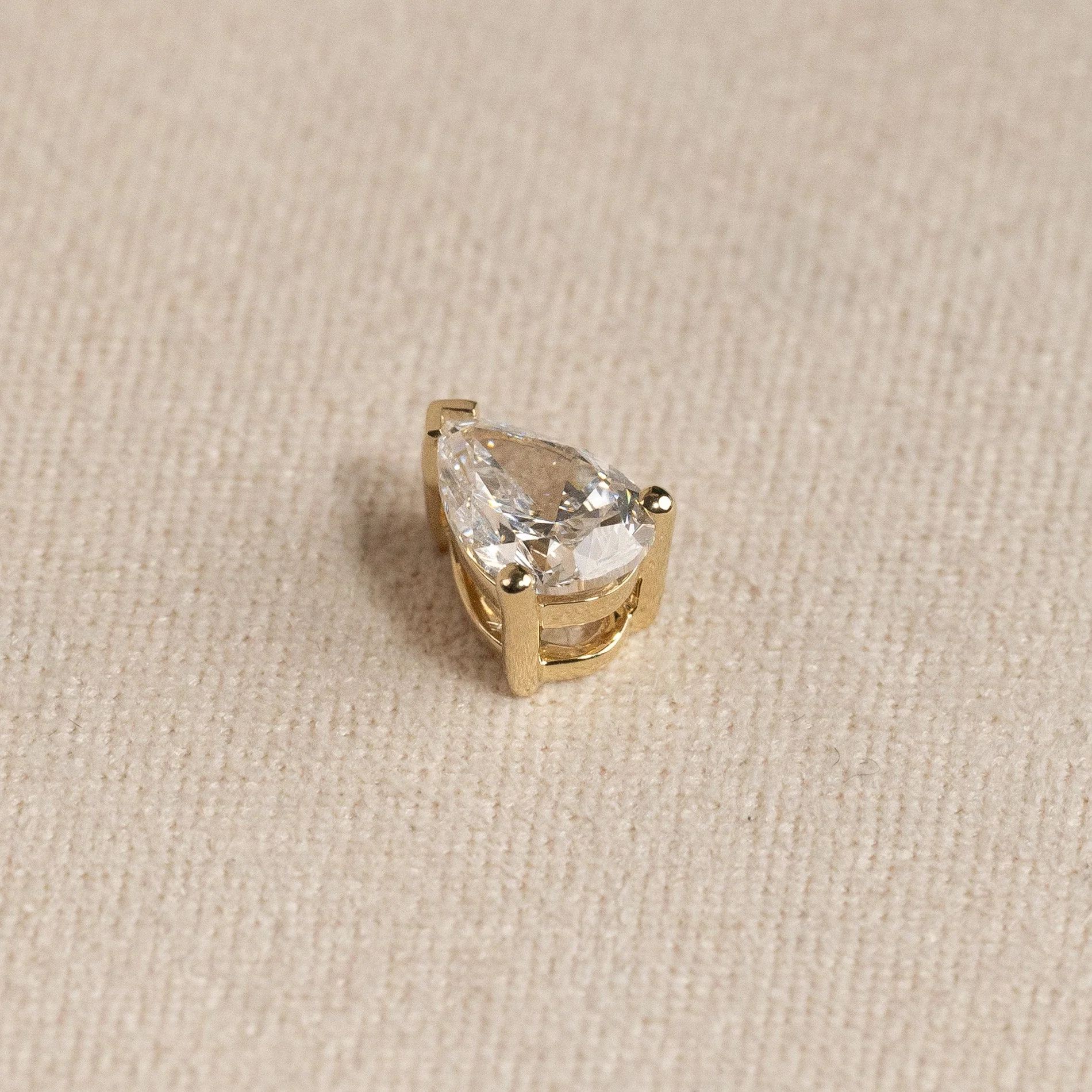 SOLITAIRE PEAR DIAMOND PENDANT - Image 8