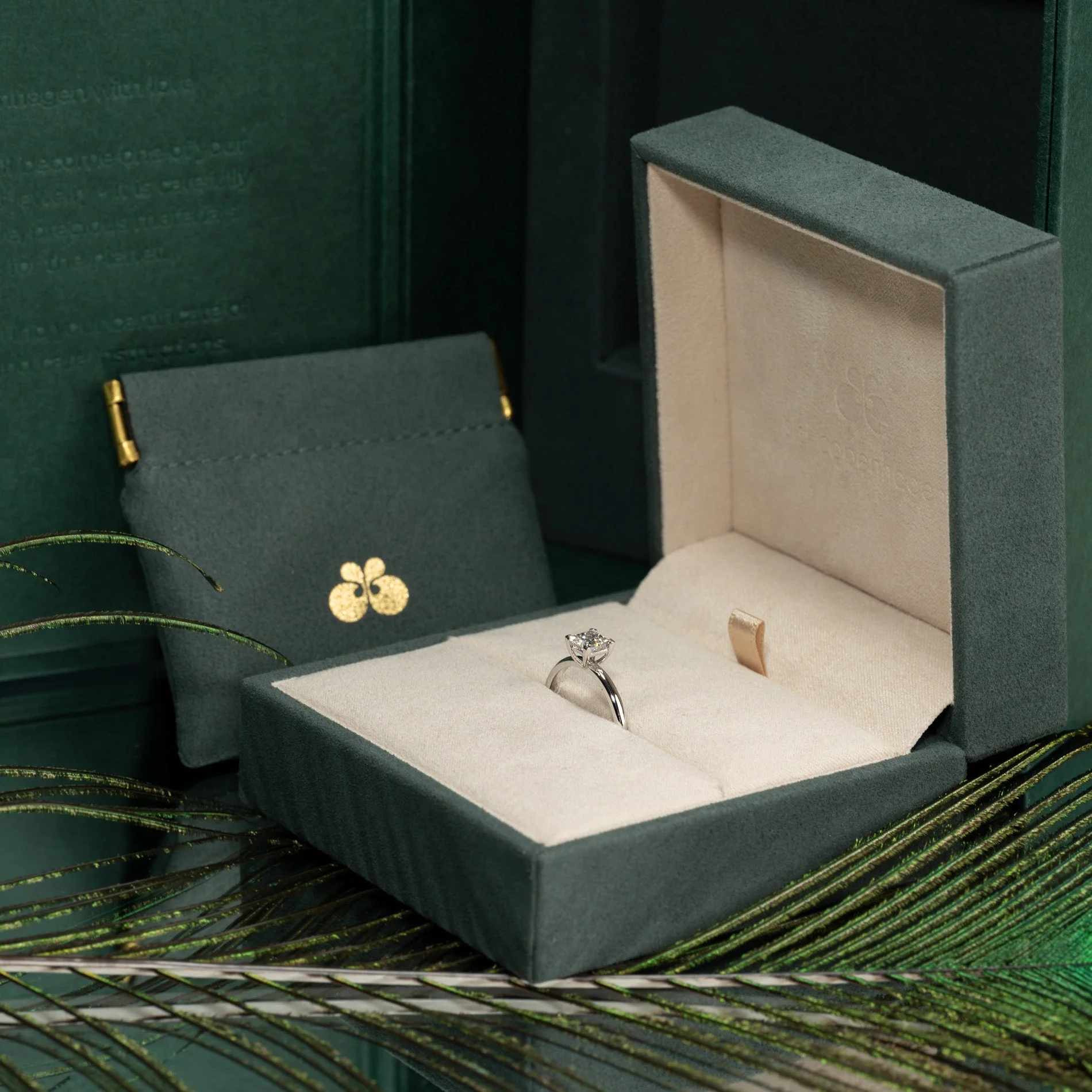 SOLITAIRE PRINCESS-CUT LAB-DIAMOND RING - 0.75ct - WG - Image 9