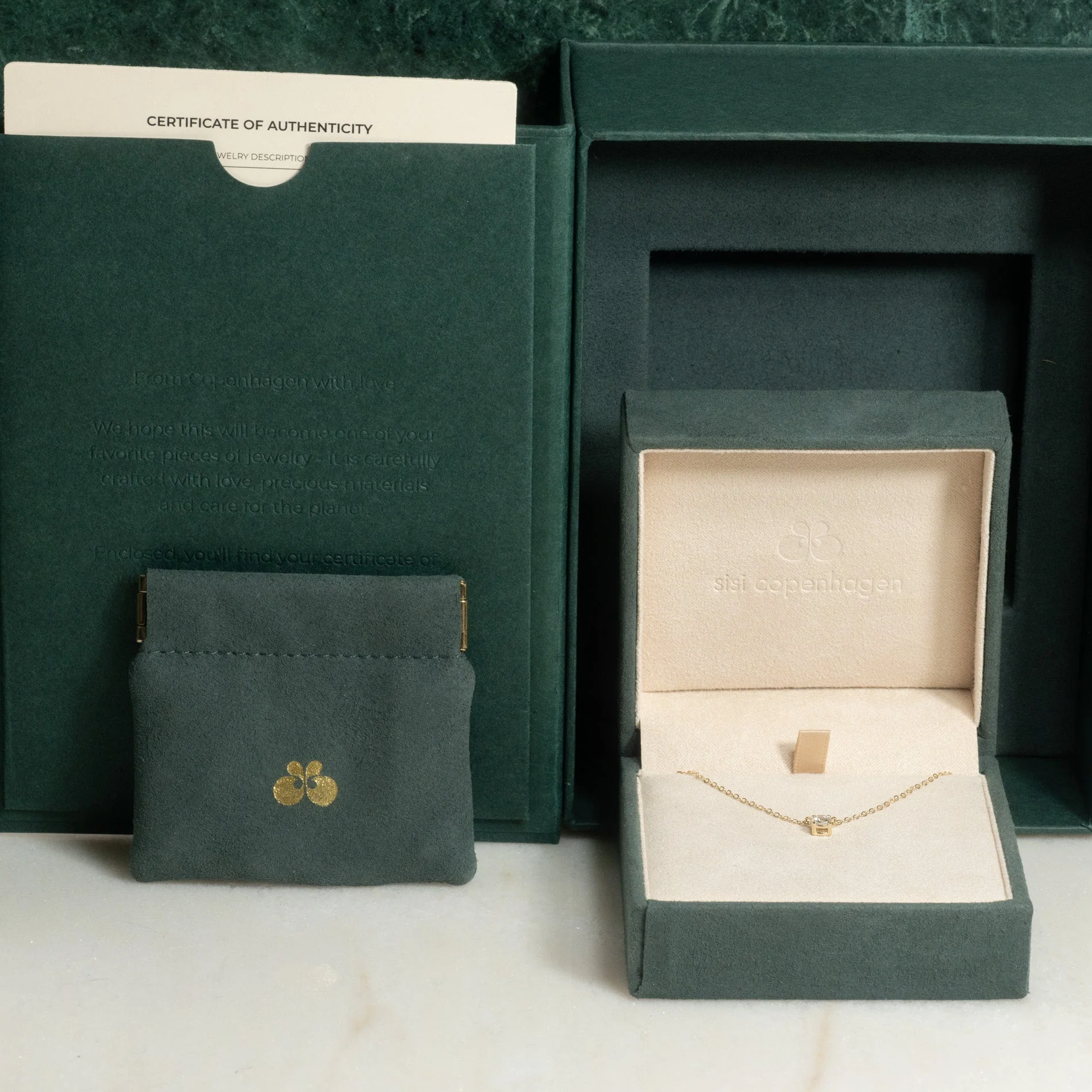 SOLITAIRE PRONG LAB-DIAMOND NECKLACE - 0.25ct - YG - Image 11