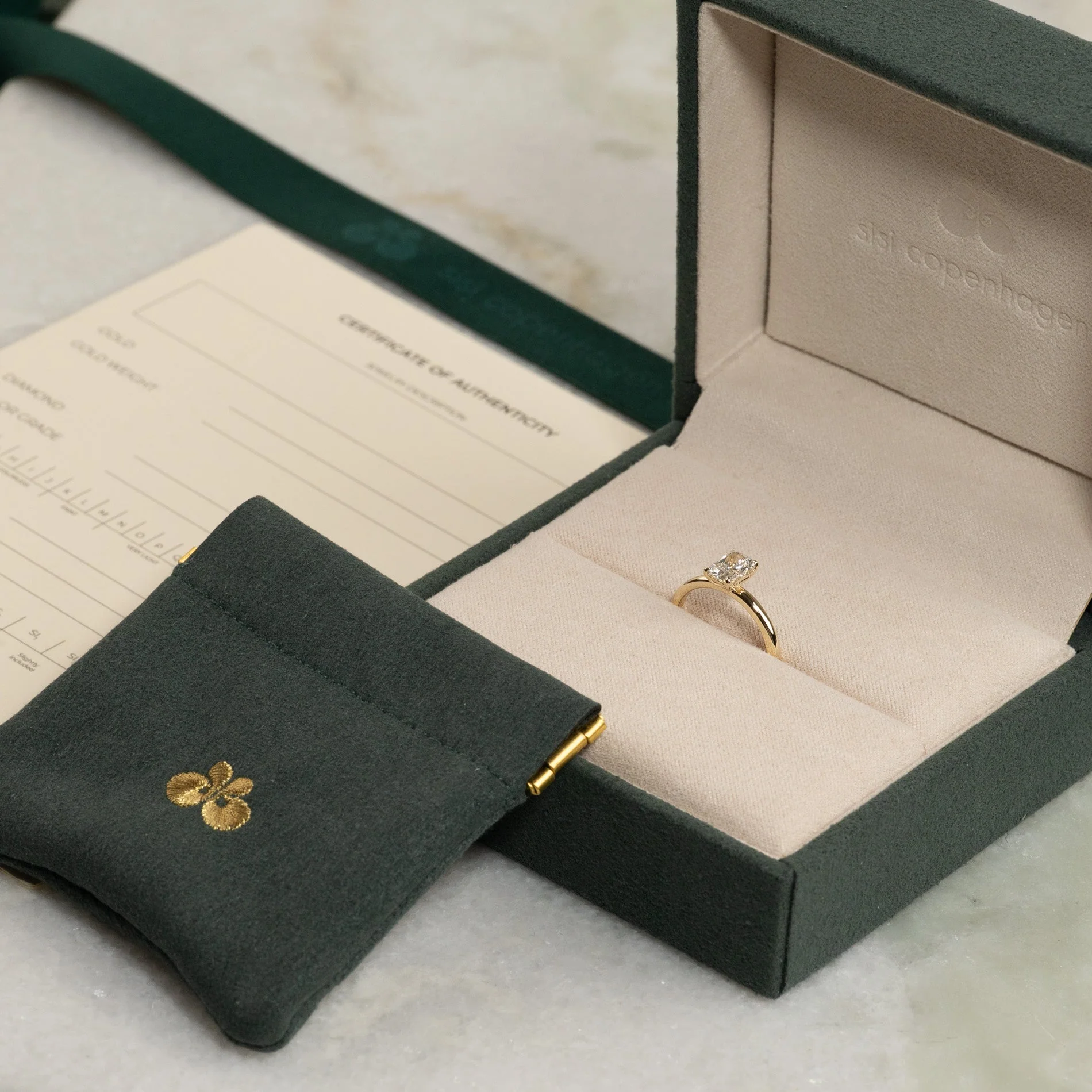 SOLITAIRE RADIANT-CUT LAB-DIAMOND RING - 0.75ct - YG - Image 6
